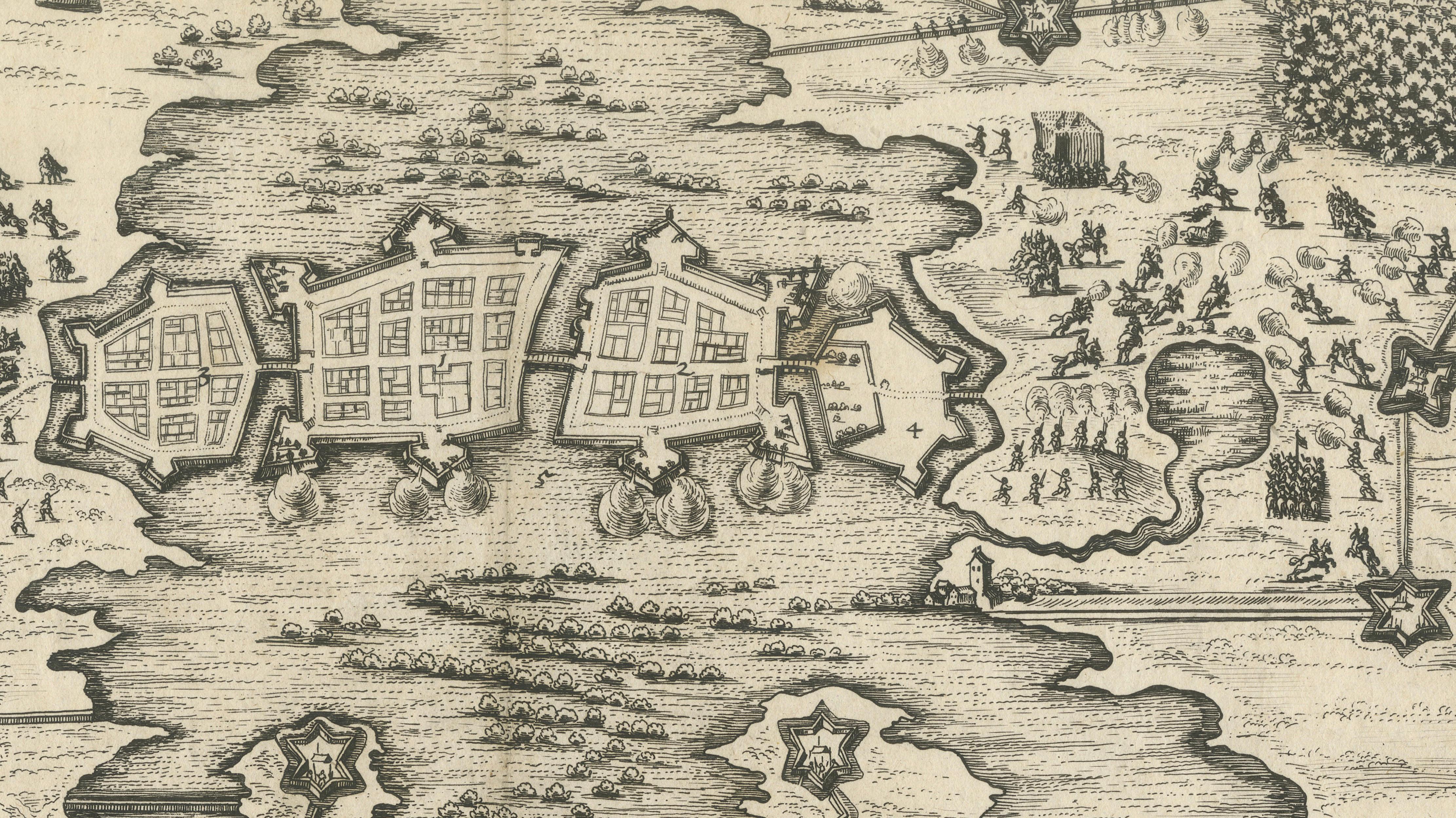 Siege of Wolfenbüttel, 1627 – Merian Theatrum Europaeum Engraving, c.1635