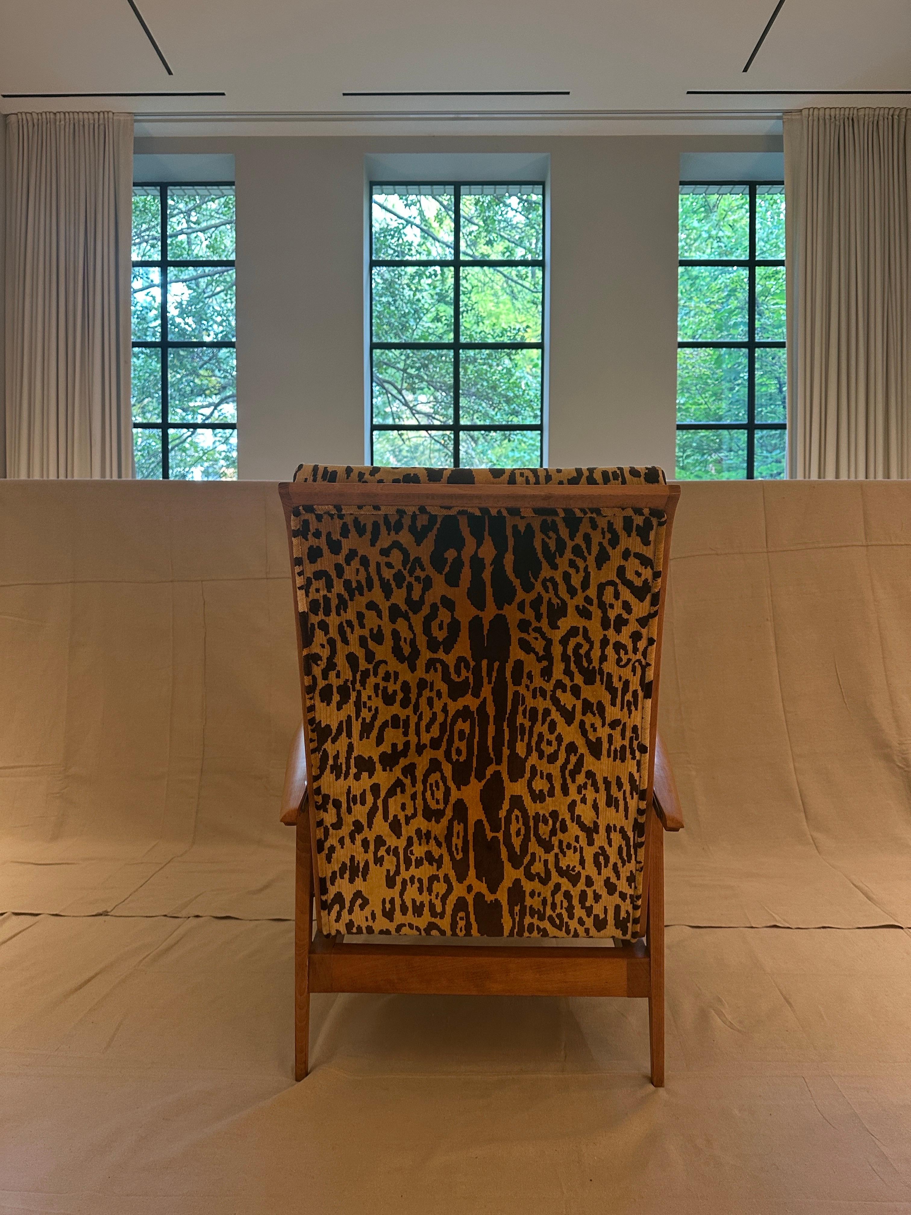 Pareja de sillas Siege Steiner tapizadas en tela de terciopelo Scalamandre, Francia Años 50 en venta 4