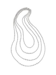 Siegelson Platinum Diamond Chain Necklace