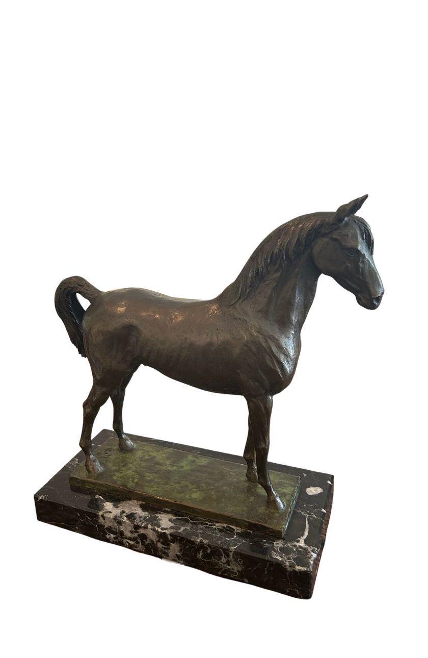 Classic Bronzeguss-Skulptur eines Pferdes
