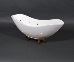 Siegmund Schütz Modernist Bowl, "Flowerboat", for KPM Berlin, Designed 1953