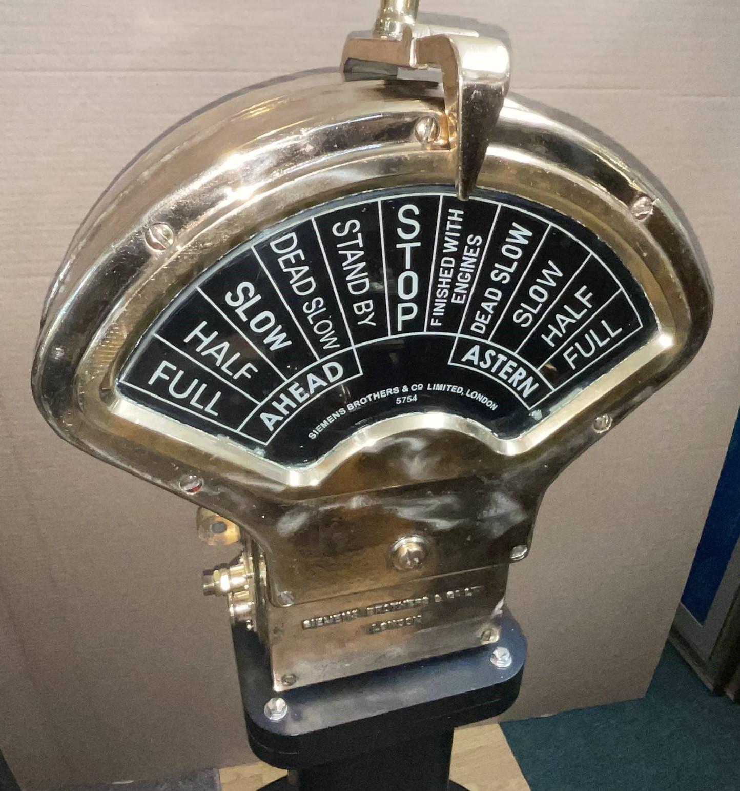 Siemen Brothers Ships Telegraph In Good Condition For Sale In Norwell, MA