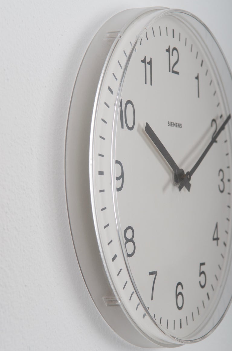 Siemens Factory, or Train Station Clock For Sale at 1stDibs