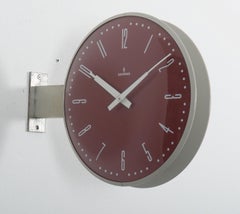 Siemens Halske Double Faced Train Station, Wokshop, Factory Clock