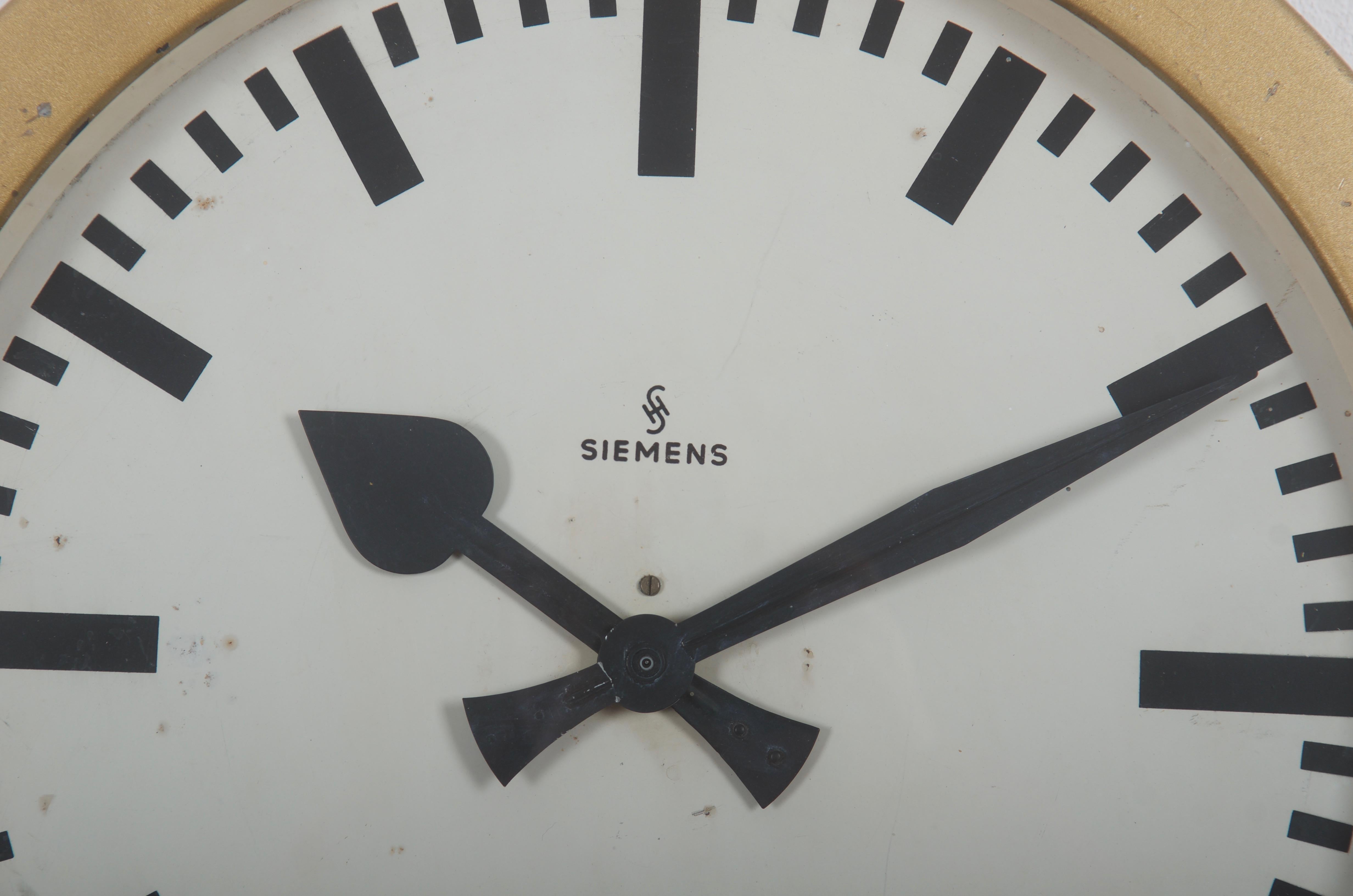 Allemand Horloge d'usine, d'atelier ou de gare Siemens Halske en vente