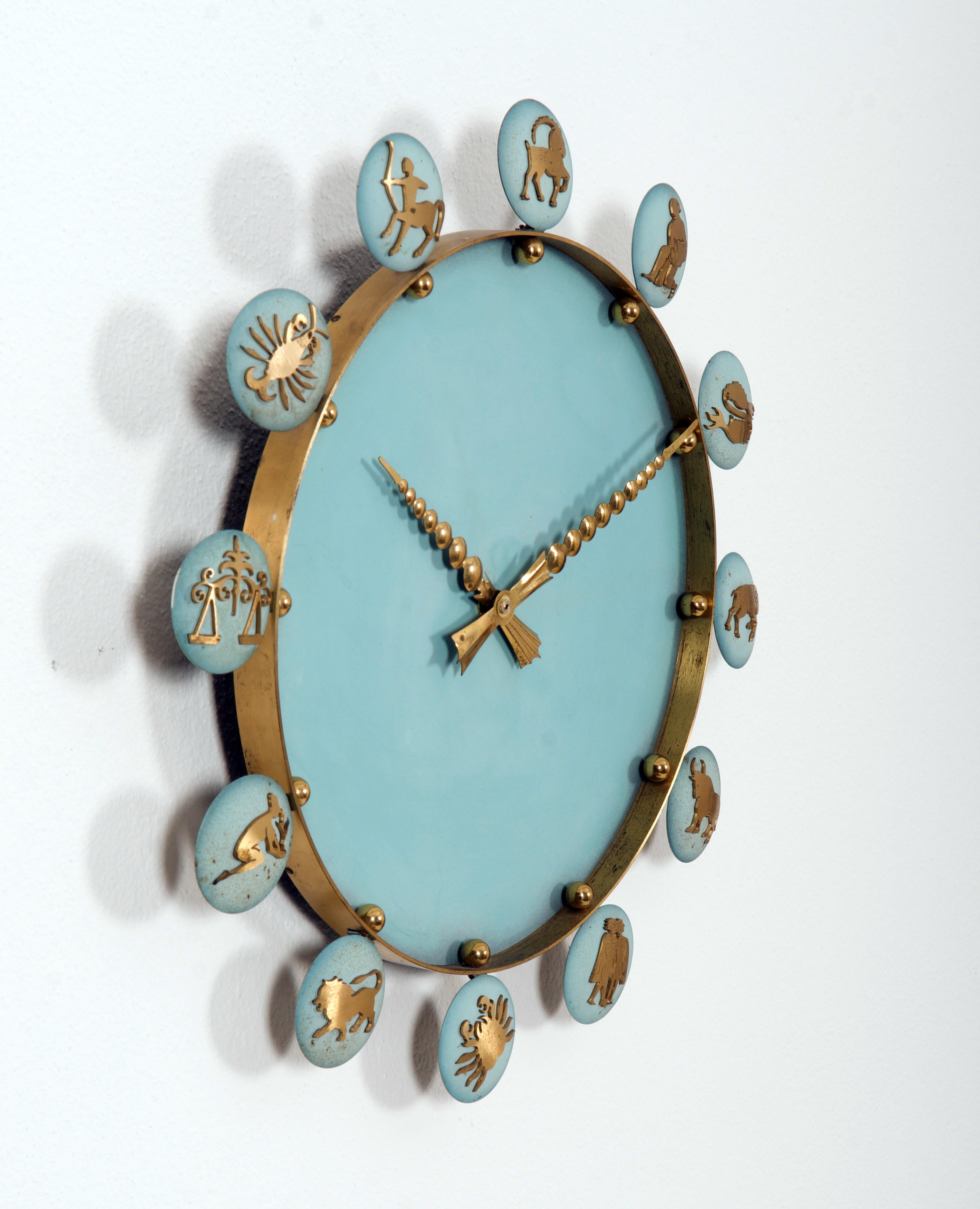 German Siemens Halske Zodiac Office, Factory or Industrial Clock