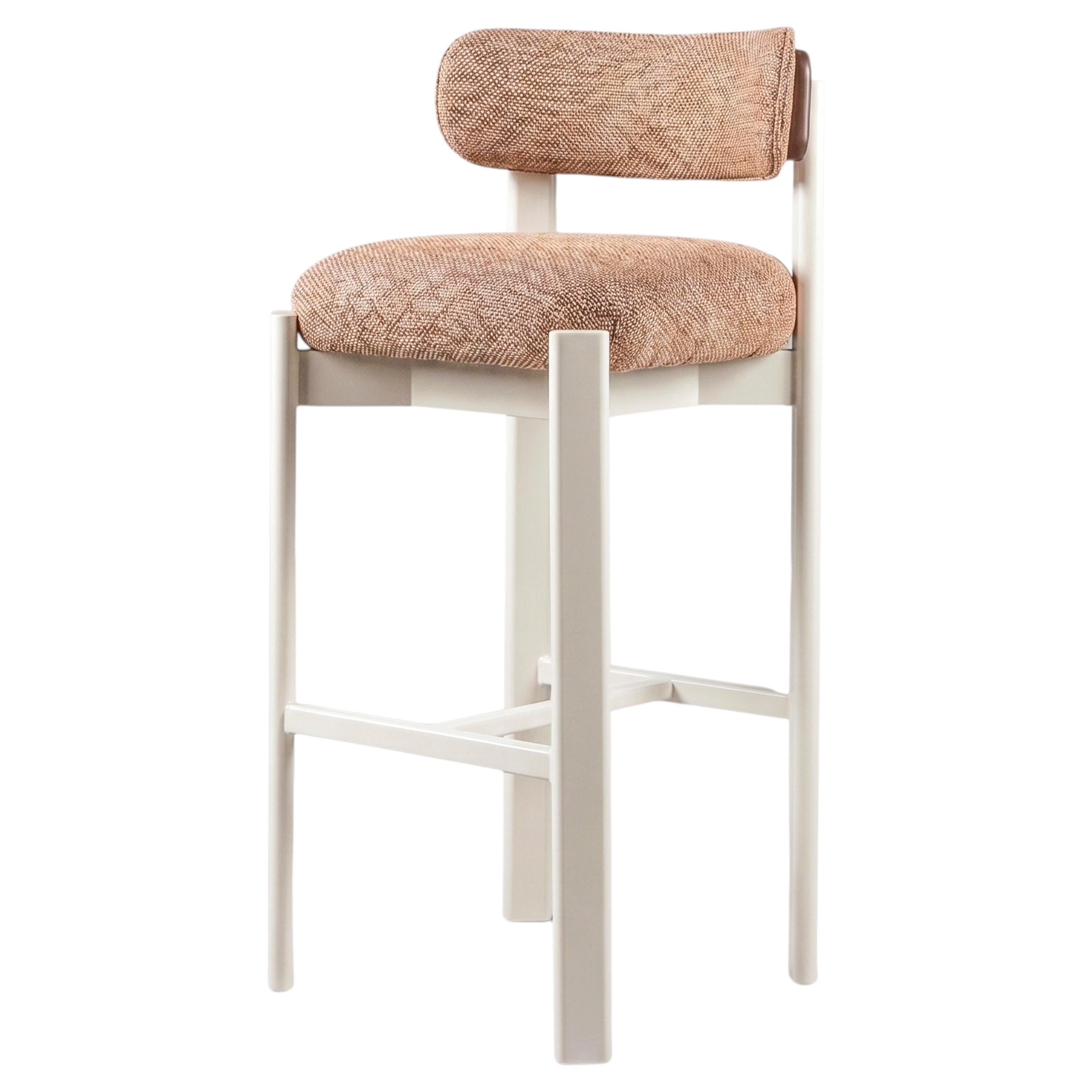 Siena Bar Chair in Akalu Autumn fabric and Taupe Lacquered Structure