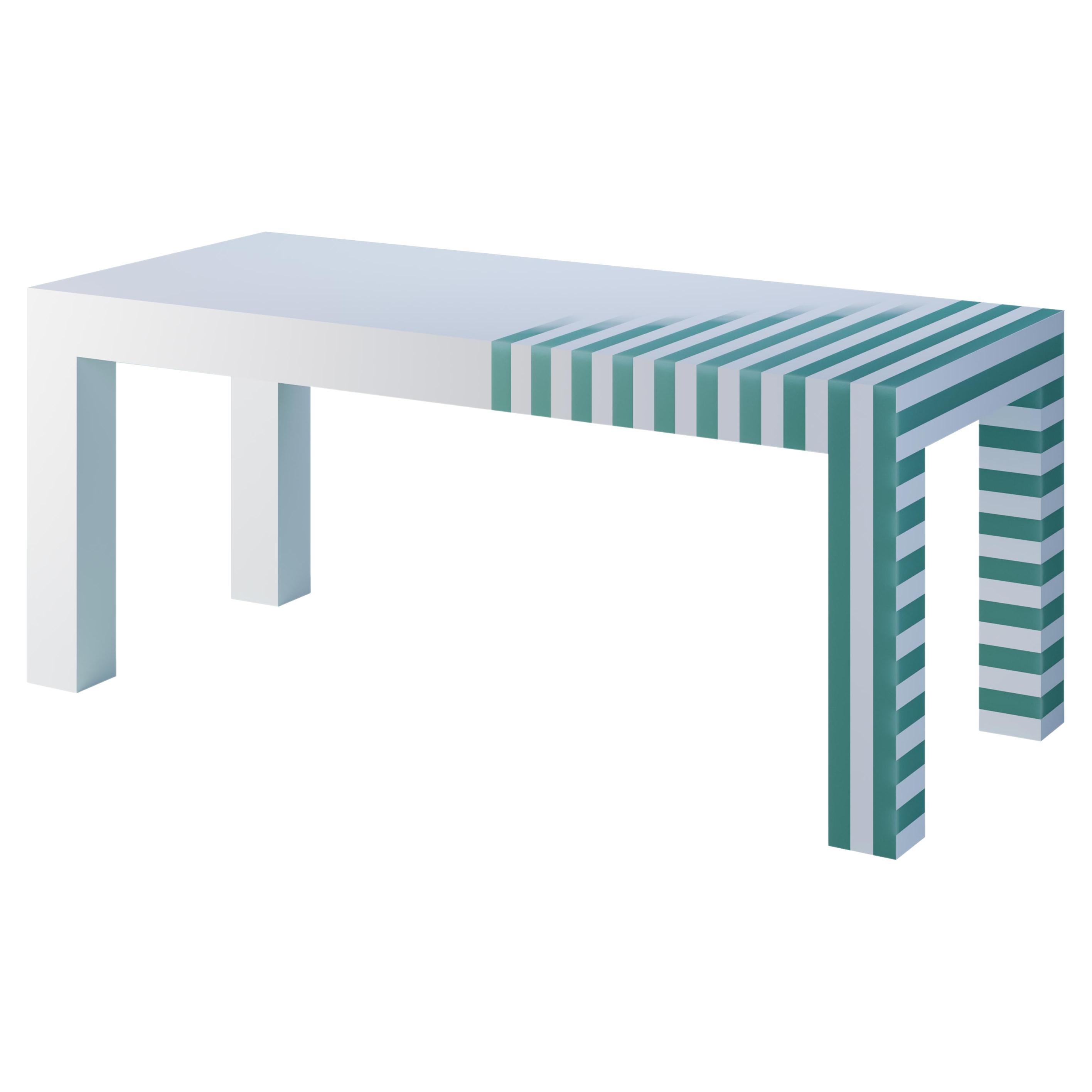 Siena resin table customizable by Sandro Giulianelli & Adrian Cruz made in Italy For Sale
