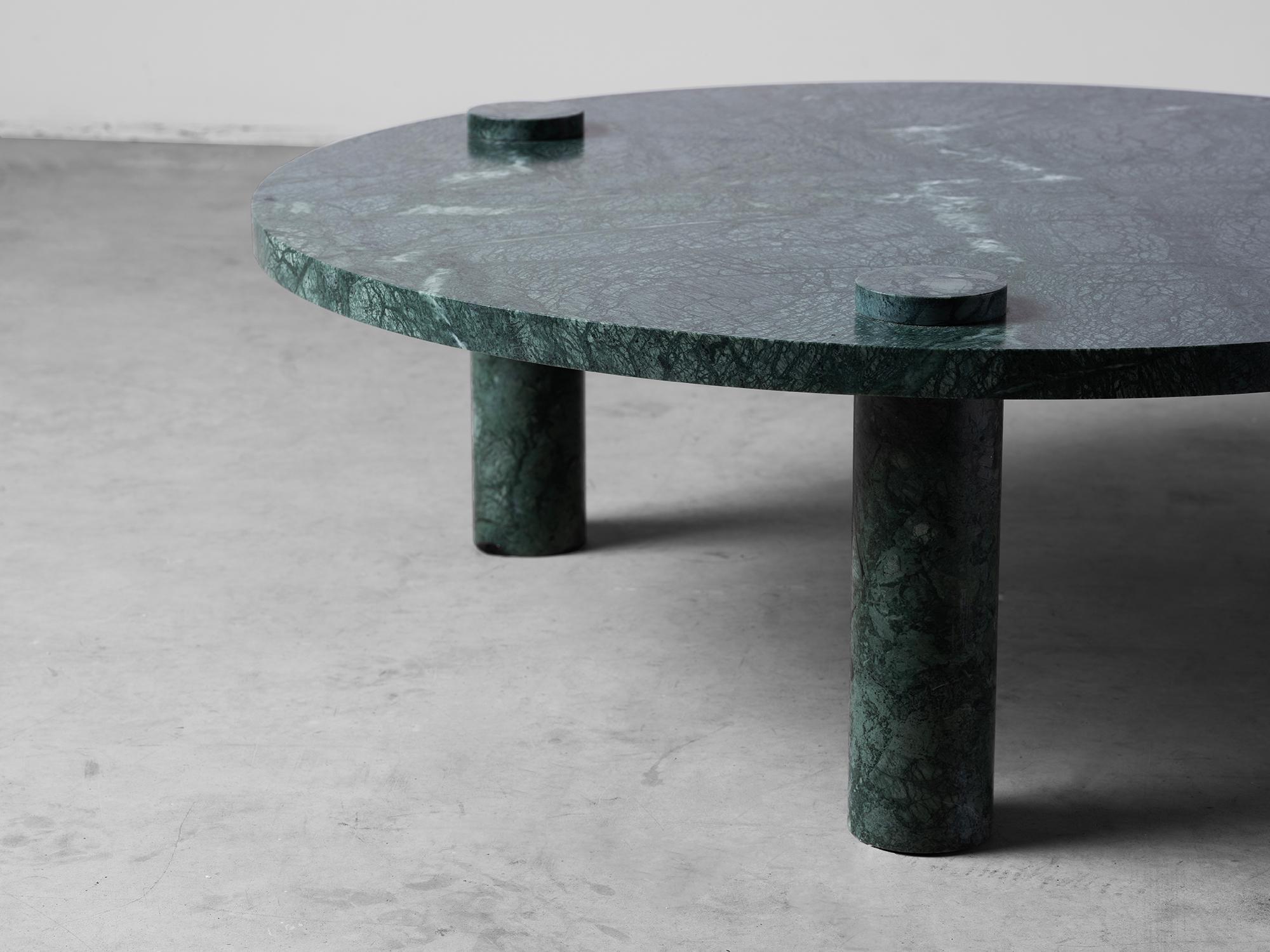 Sienna 100 Green Guatemala Marble Coffee Table by Agglomerati In New Condition For Sale In Borgo San Giovanni, LO