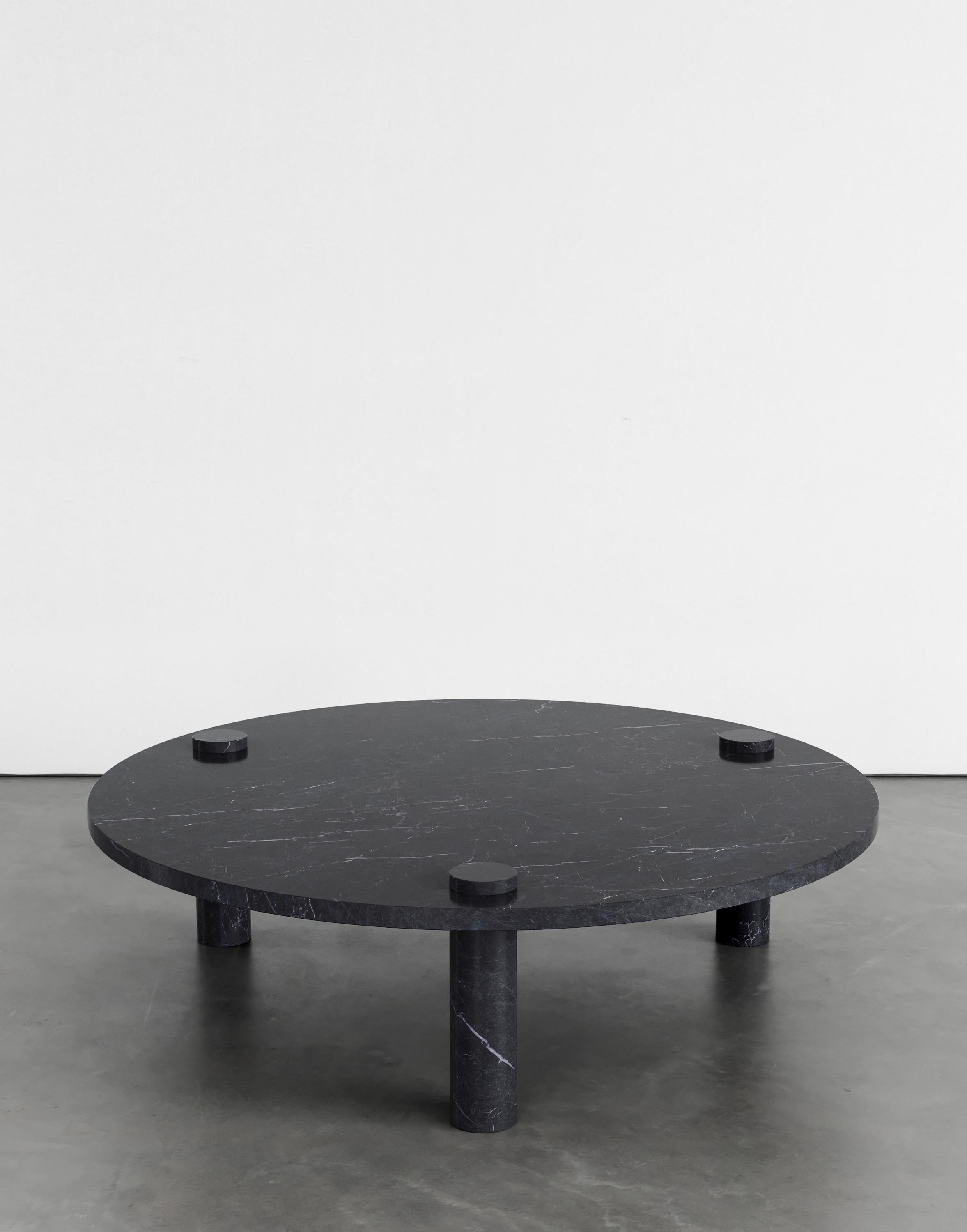 Moderne Table basse Sienna 120 en marbre par Agglomerati en vente