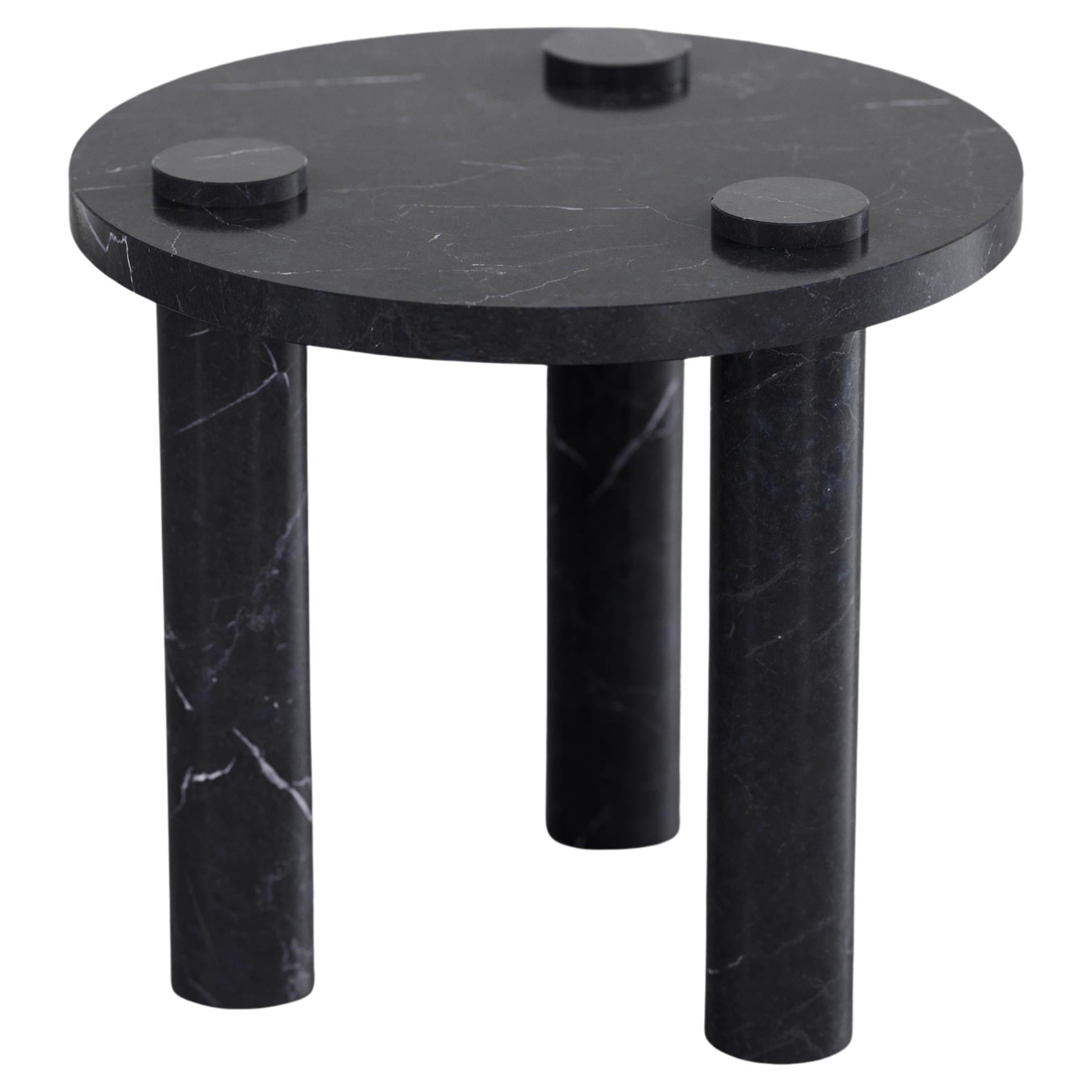 Sienna 50 Marble Side Table by Agglomerati For Sale