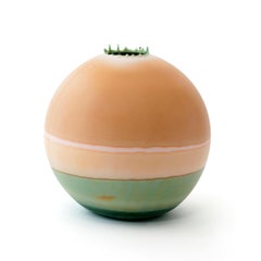 Sienna and Green Jupiter Vase by Elyse Graham