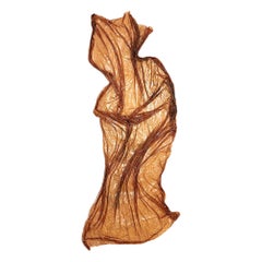 Sienna Contemporary Abstract Sculpture Made With Mesh and Epoxy by Kim Mesches