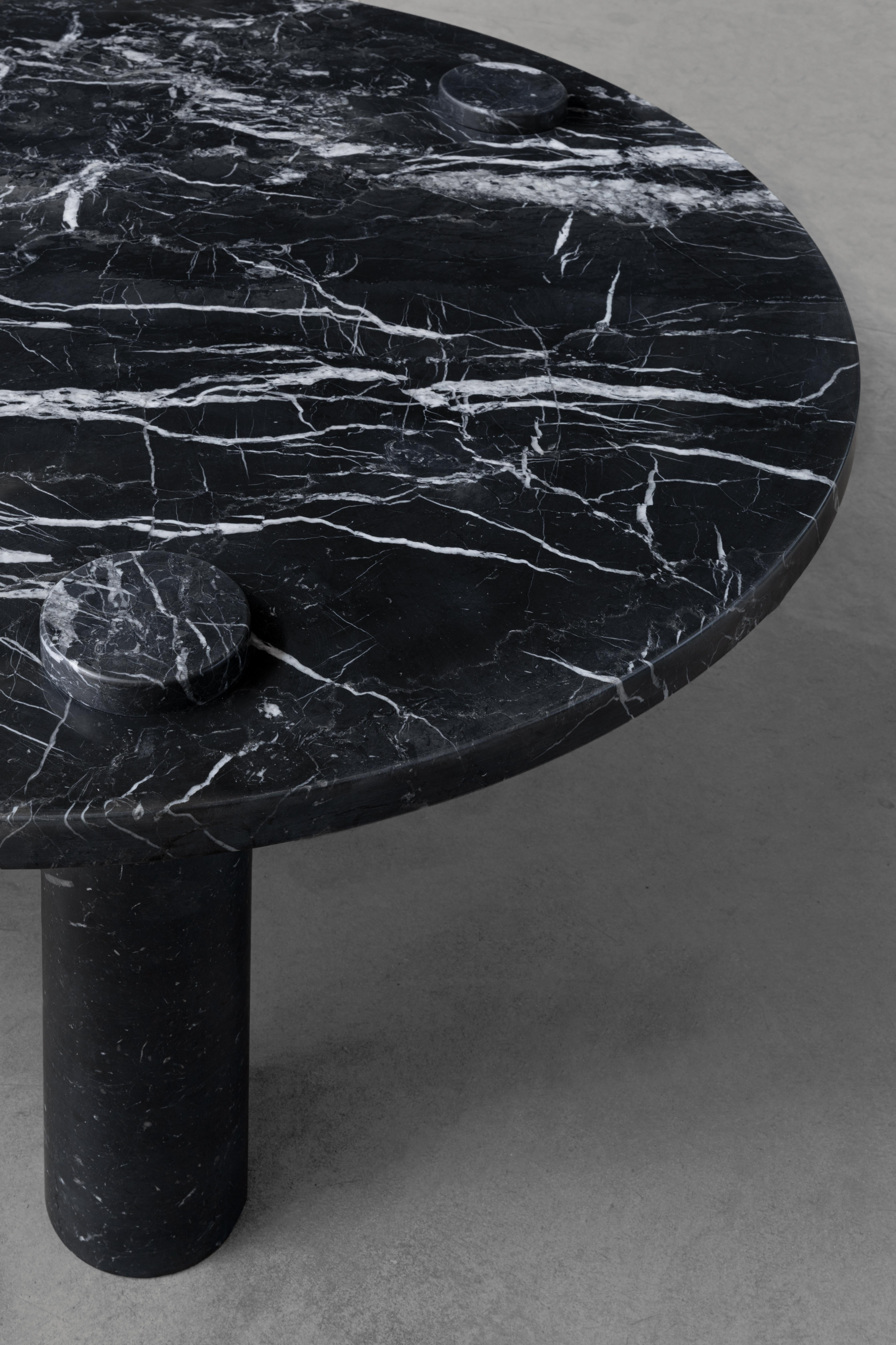 Post-Modern Sienna Marble Coffee Table by Agglomerati For Sale