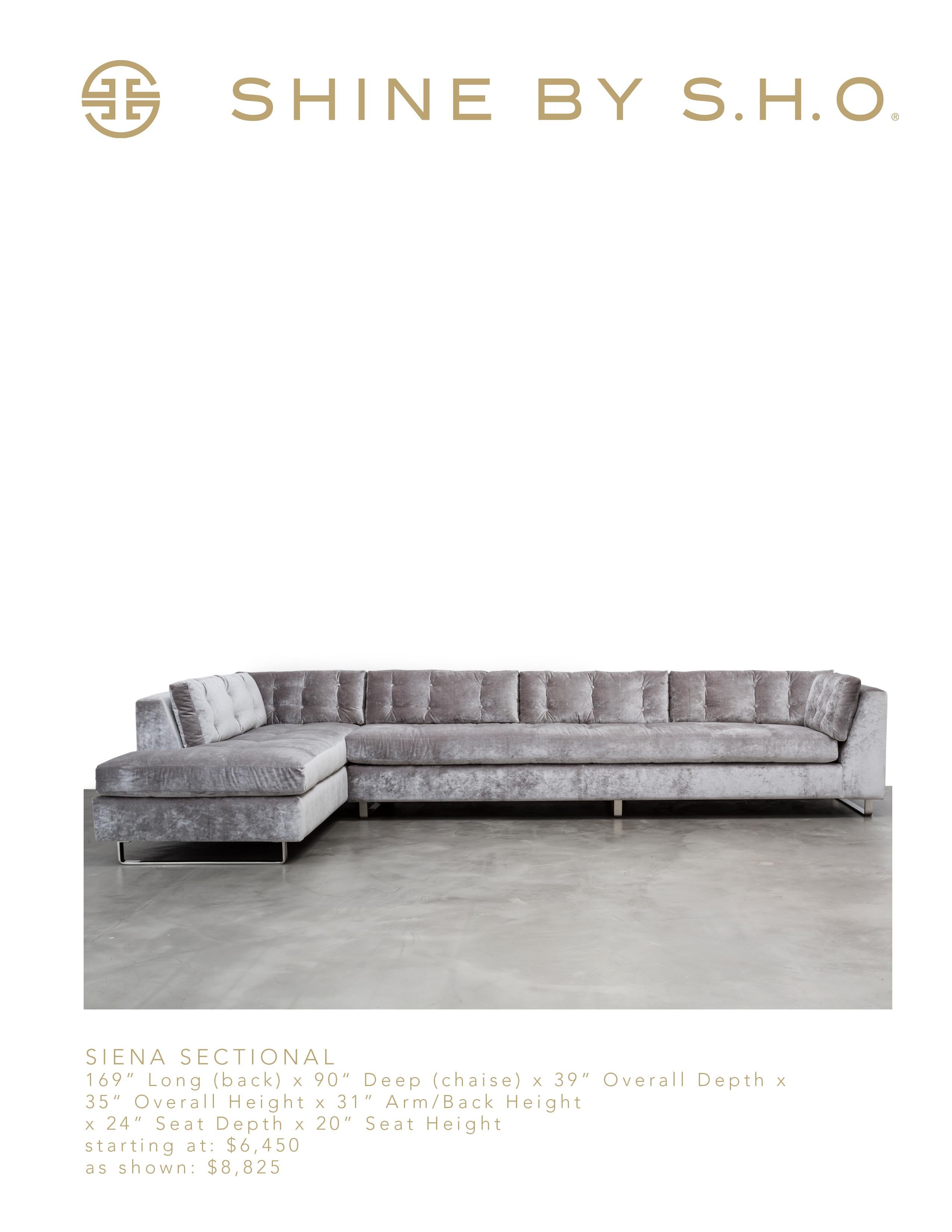 luxury velvet sectional sofa