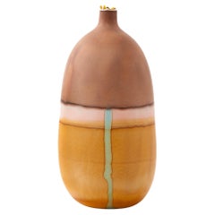 Siena-Vase mit blauem Tropf aus Quecksilberglas von Elyse Graham