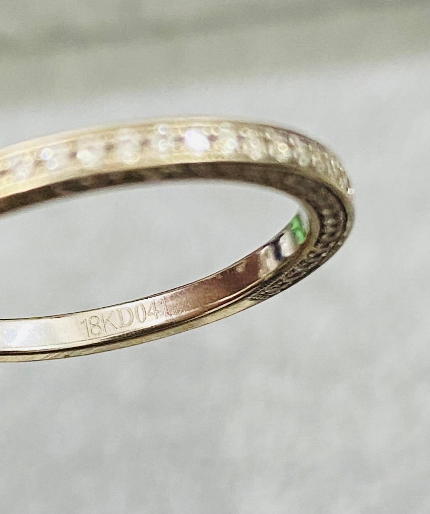 Siera Designer 0.41tcw Diamonds Half Eternity Ring 18k White Gold For Sale 3