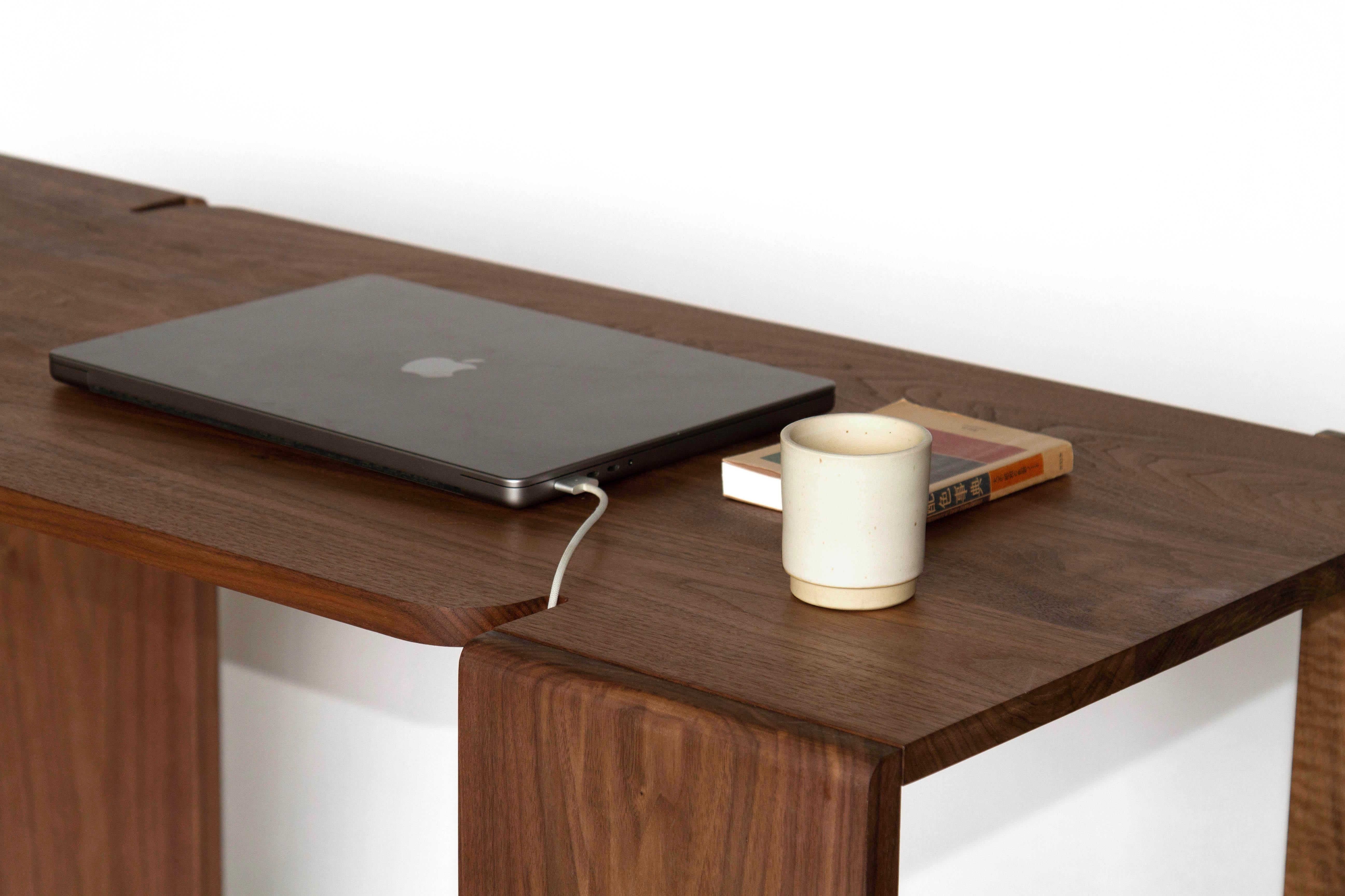 Modern Sierra Desk in solid Walnut  For Sale