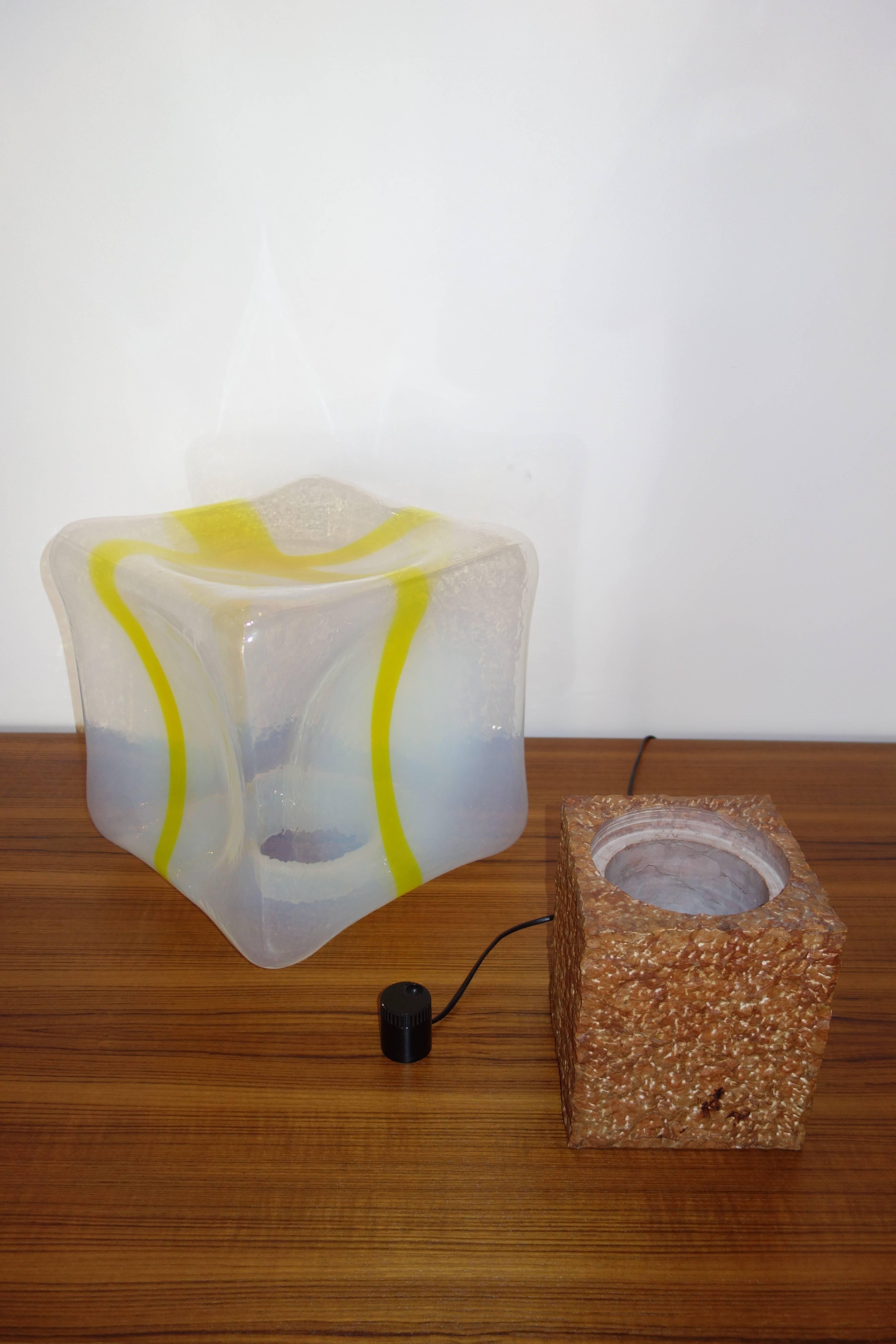 Sierra Murano Table Lamp by Roberto Pamio & Renato Toso for Leucos, 1970s In Good Condition For Sale In BEAUNE, FR