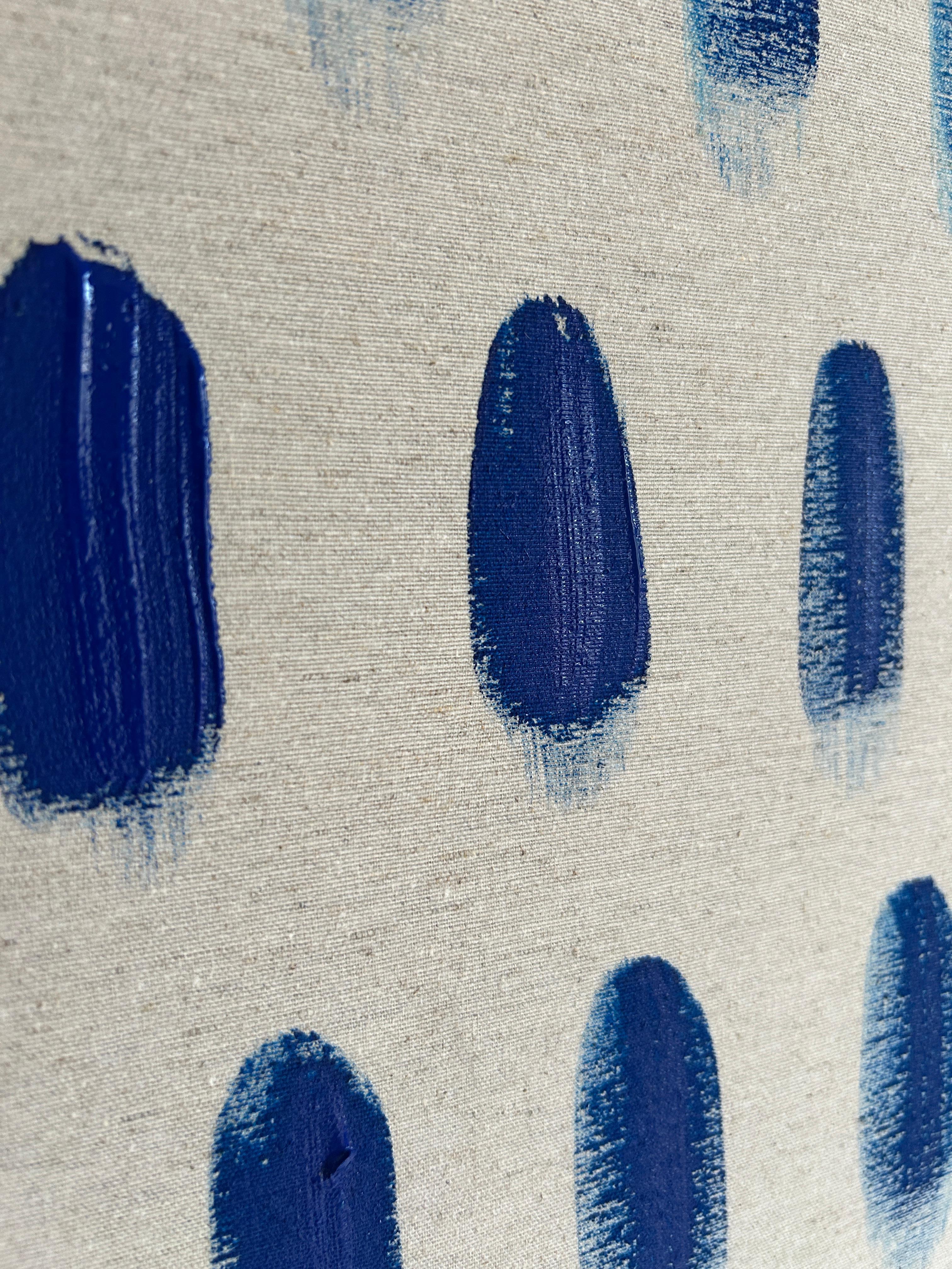 ABSTRACT New Colors Blue Artwork by Contemporary Artist Sierra White 2024 For Sale 1