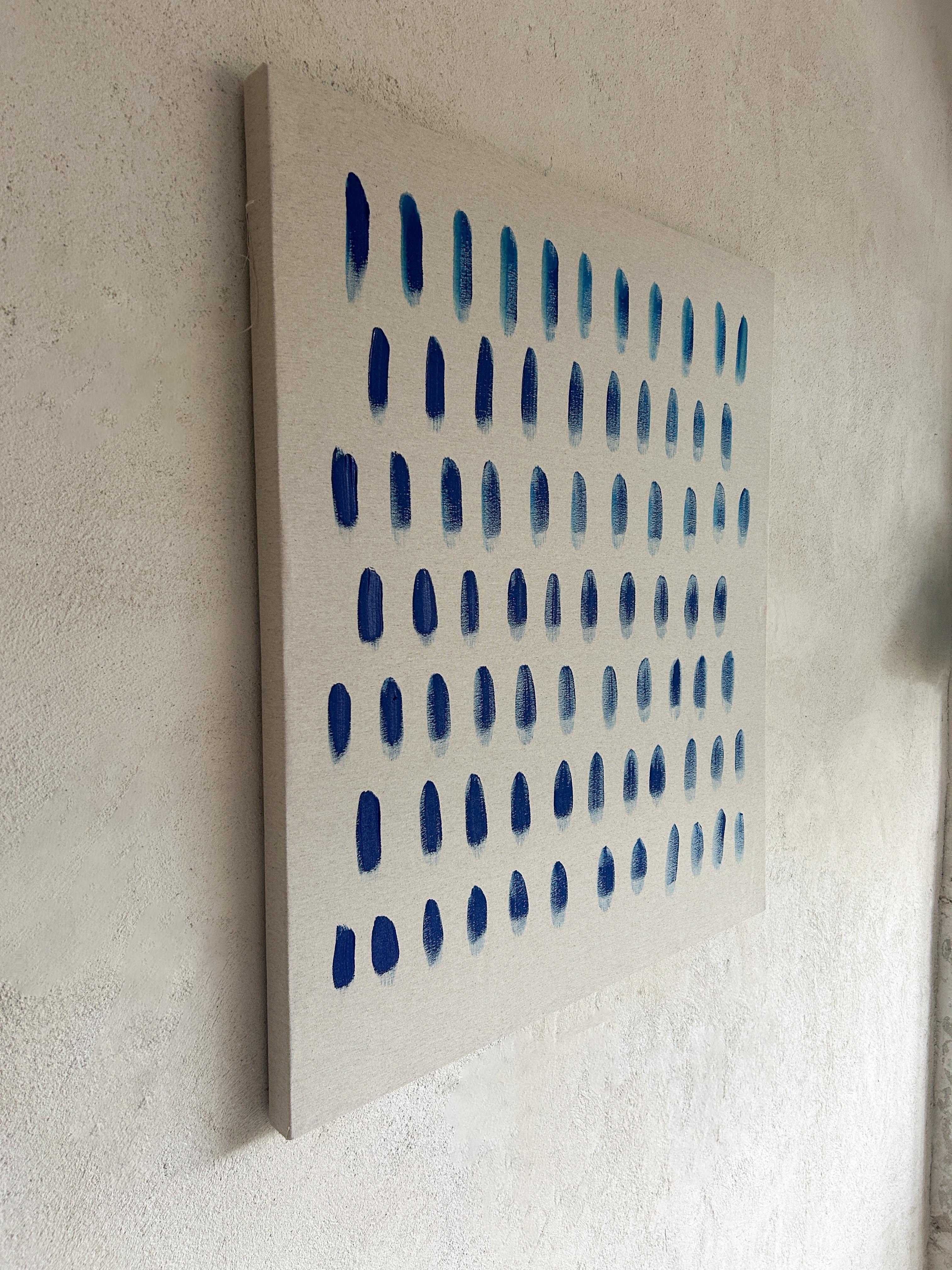 ABSTRACT New Colors Blue Artwork by Contemporary Artist Sierra White 2024 For Sale 4