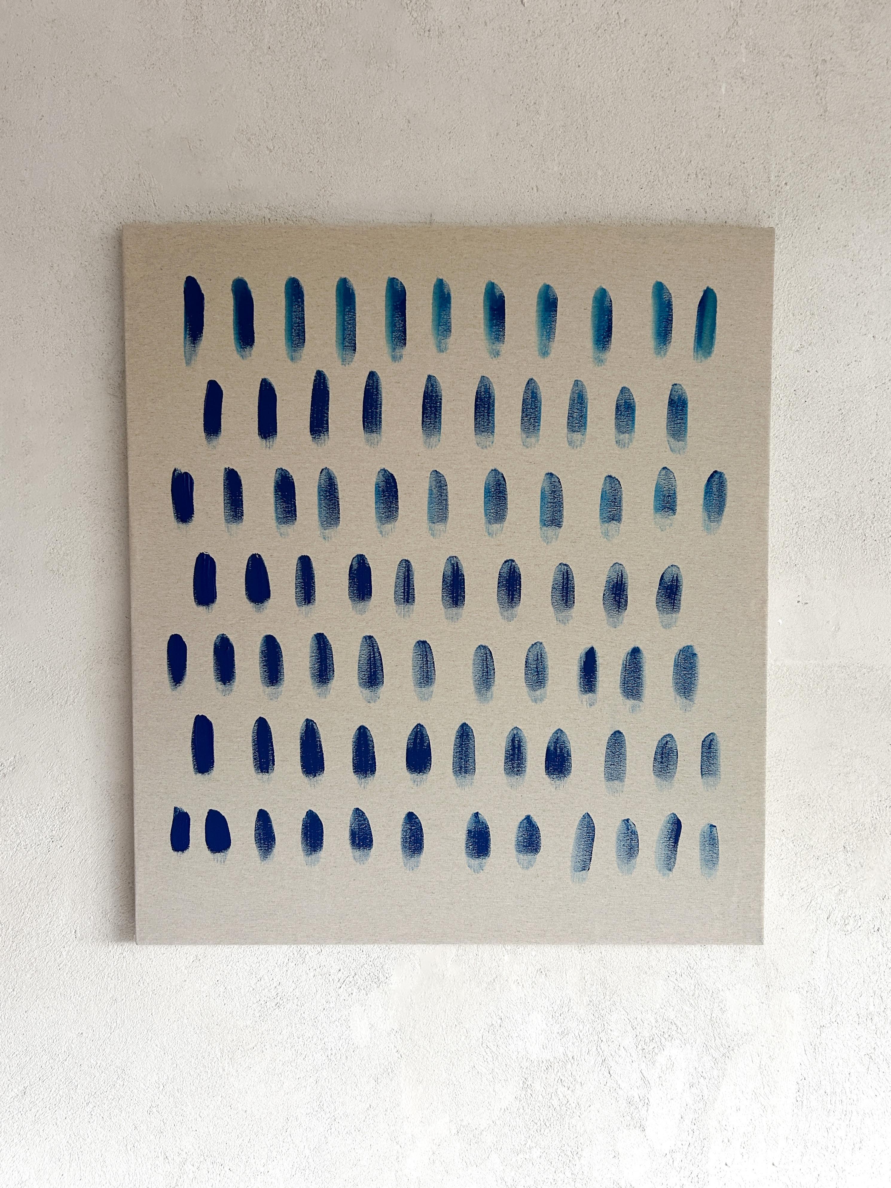 ABSTRACT New Colors Blue Artwork by Contemporary Artist Sierra White 2024 For Sale 5