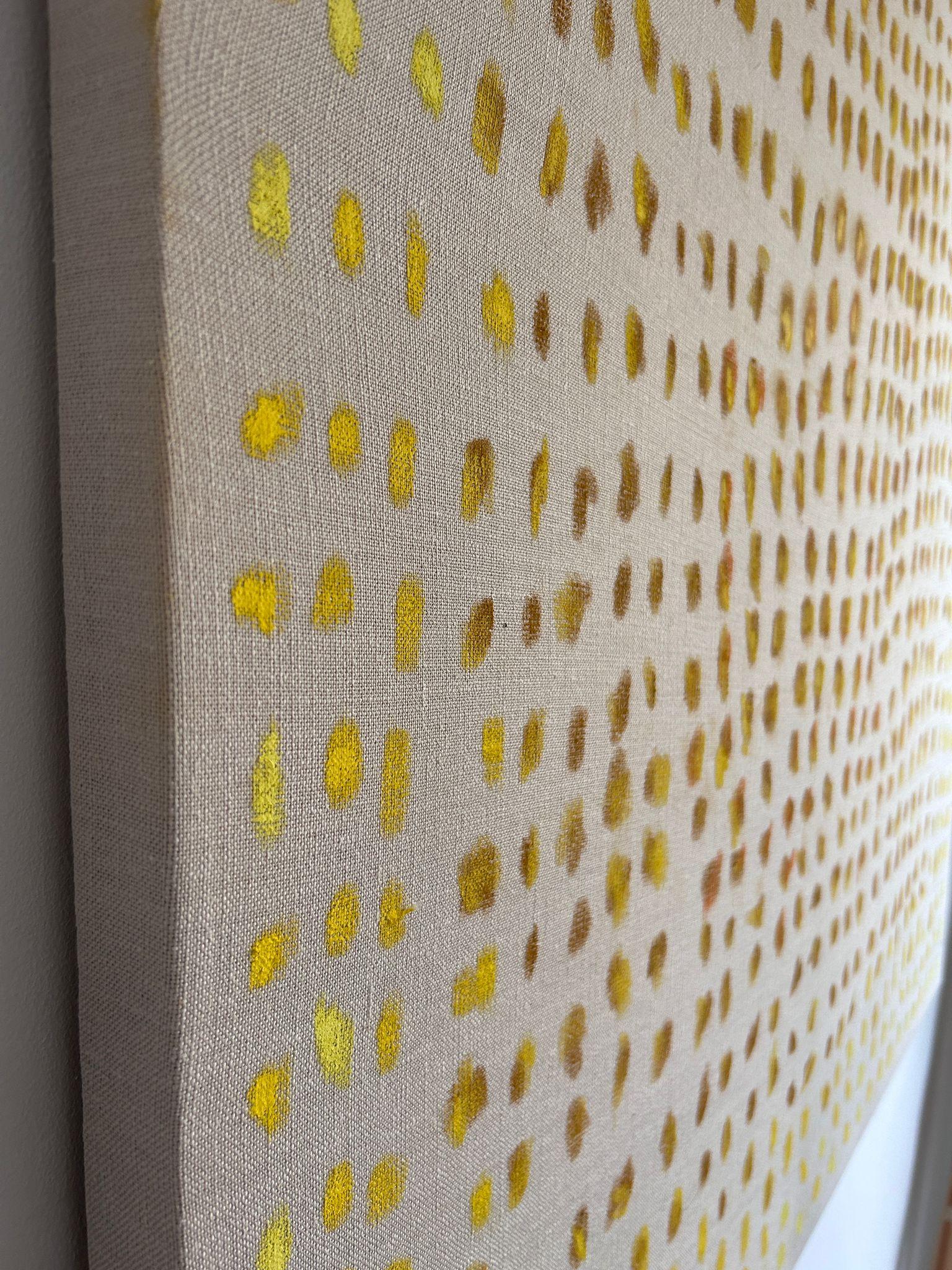 ABSTRACT New Colors Yellow Opera d'arte dell'artista contemporanea Sierra White 2024 1