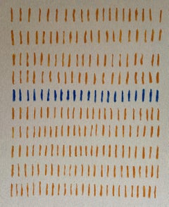 ABSTRACT New Colors Orange Blue Artwork by Contemporary Artist Sierra White 2024