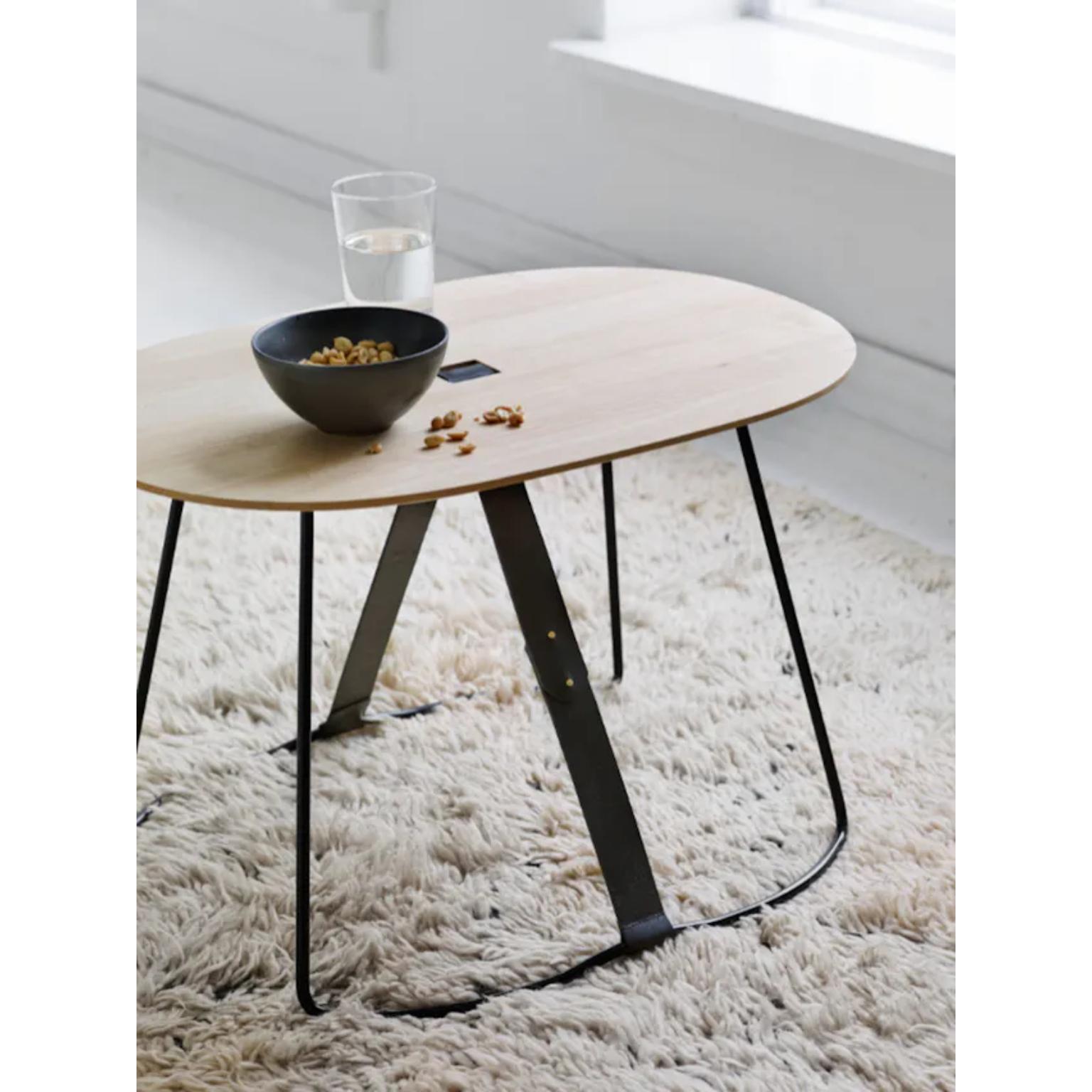 Table basse en bois Sierra avec courroie en cuir noir par Cuero Design
Dimensions : D 66 x L 46 x H 44 cm.
MATERIAL : Cuir, bois de frêne et acier.
Poids : 7 kg.

Les origines de la table d'appoint par excellence
C'est en 1938 qu'est née l'une des