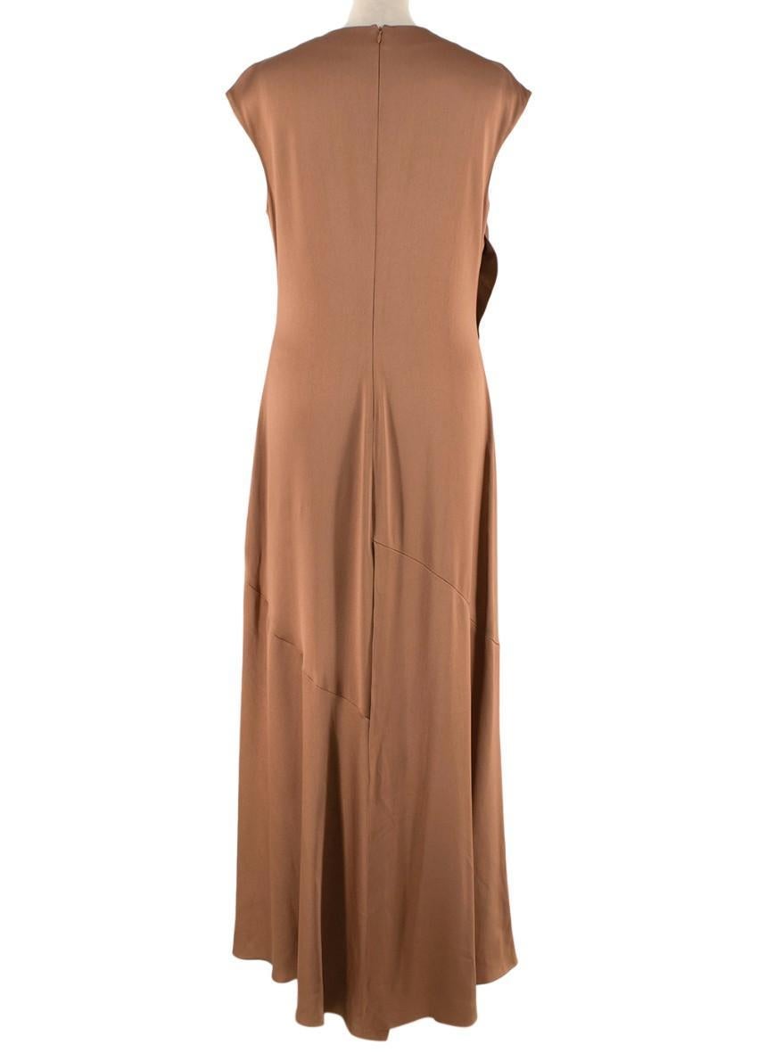 copper satin dress