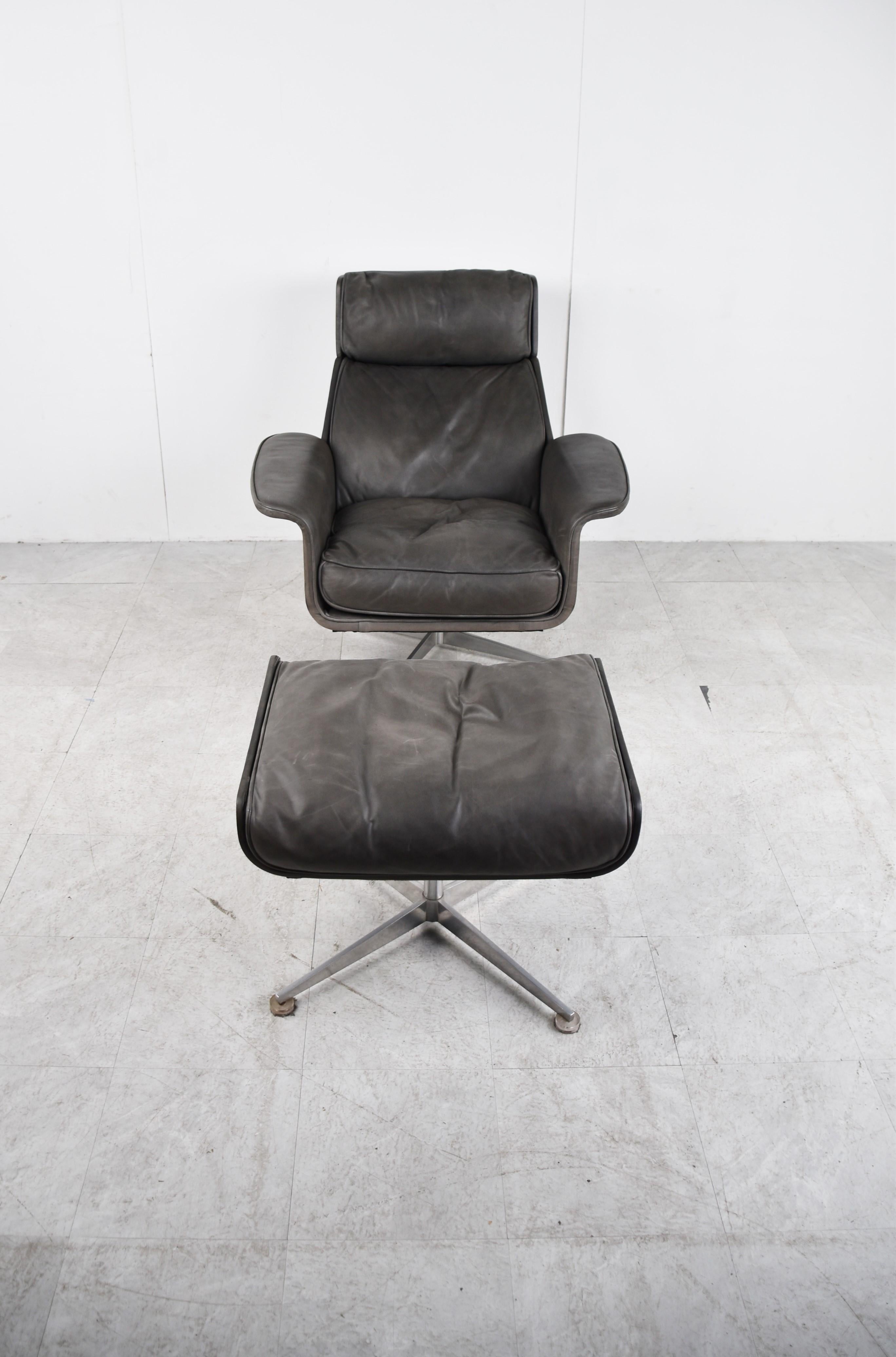 Mid-Century Modern Siesta 62 Armchair by Jacques Brule for Hans Kaufeld, 1960s
