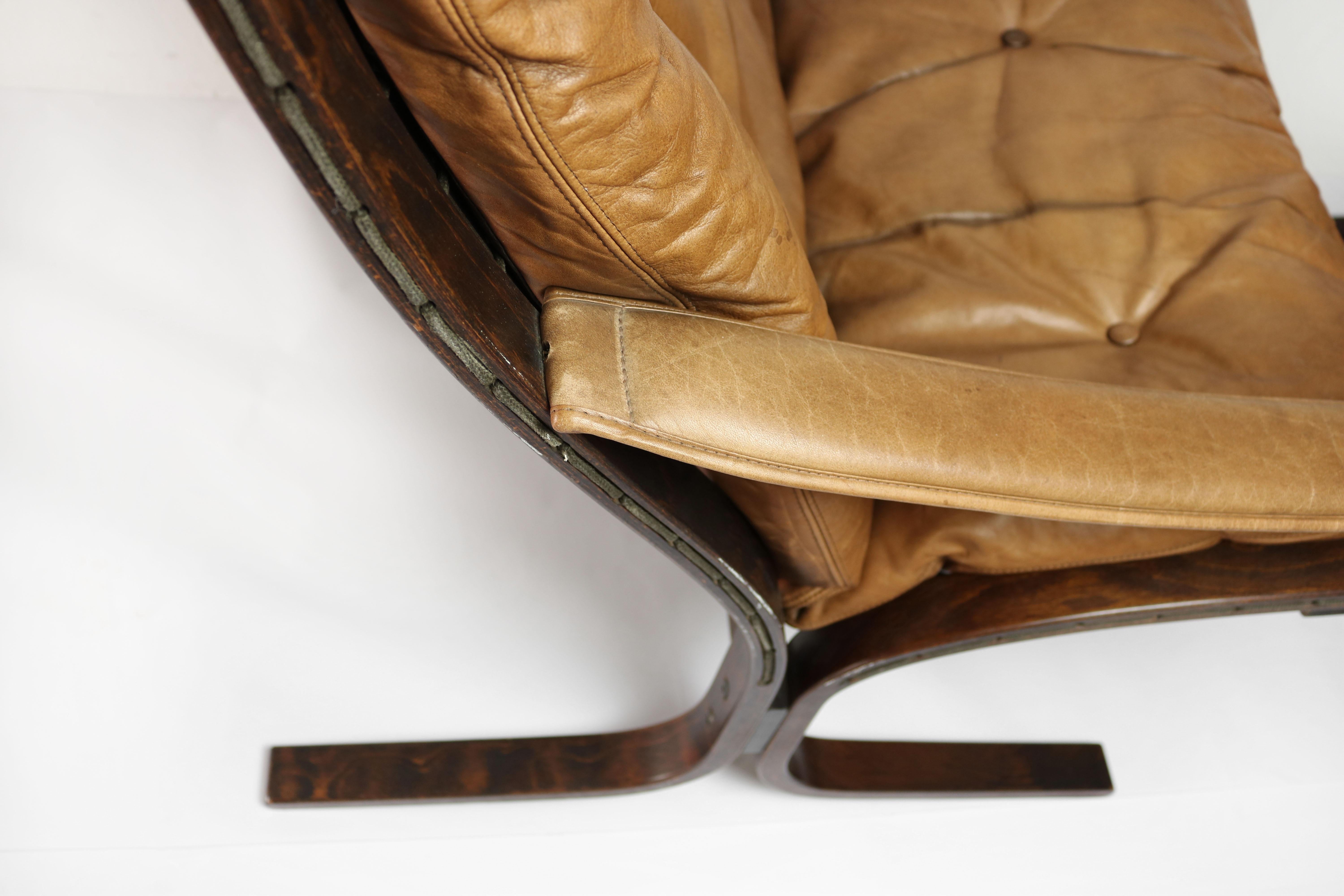 Mid-20th Century Siesta Chair and Ottoman by Ingmar Relling for Westnofa For Sale