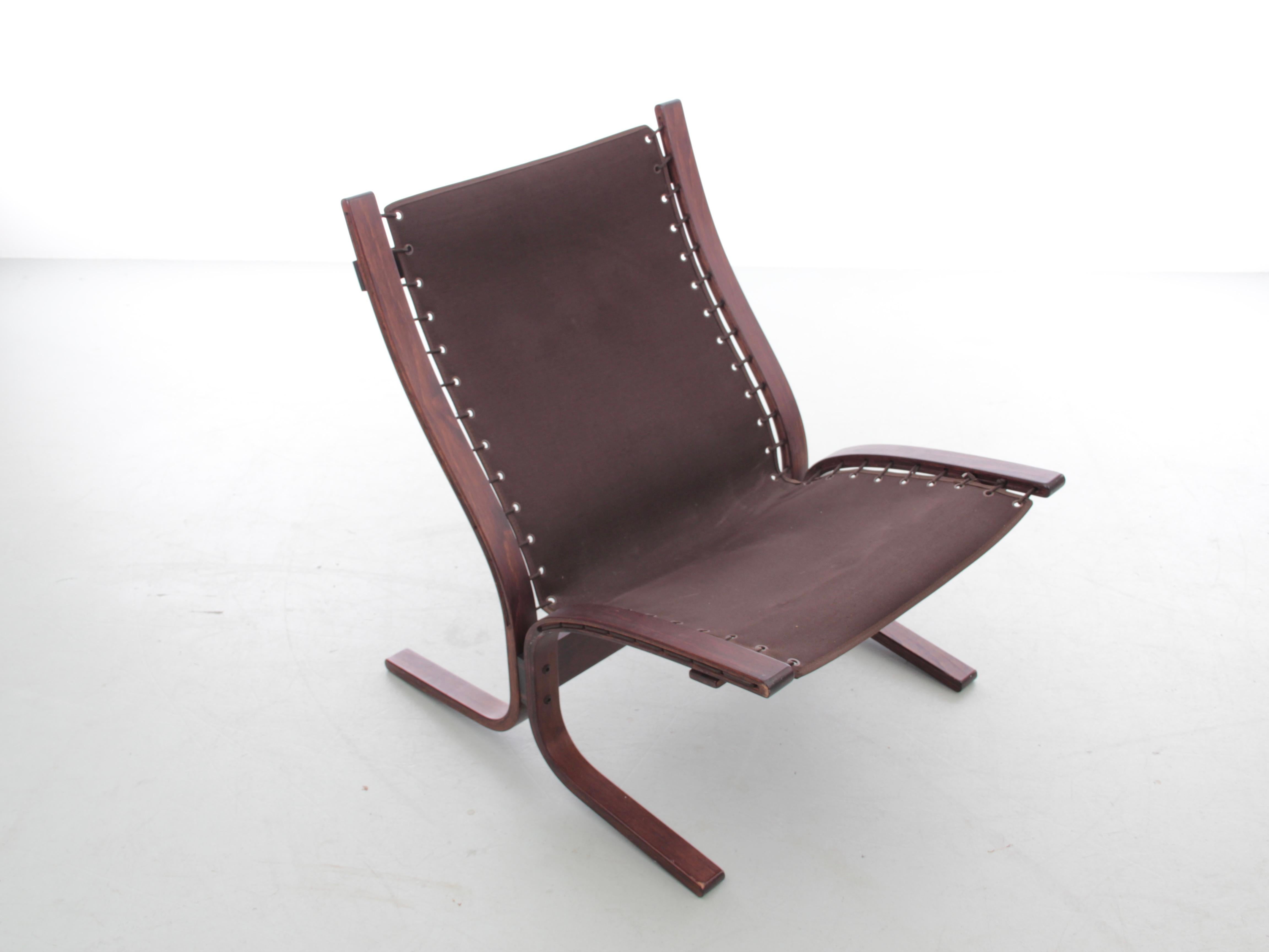 Leather Siesta chair low back  by Ingmar Relling 