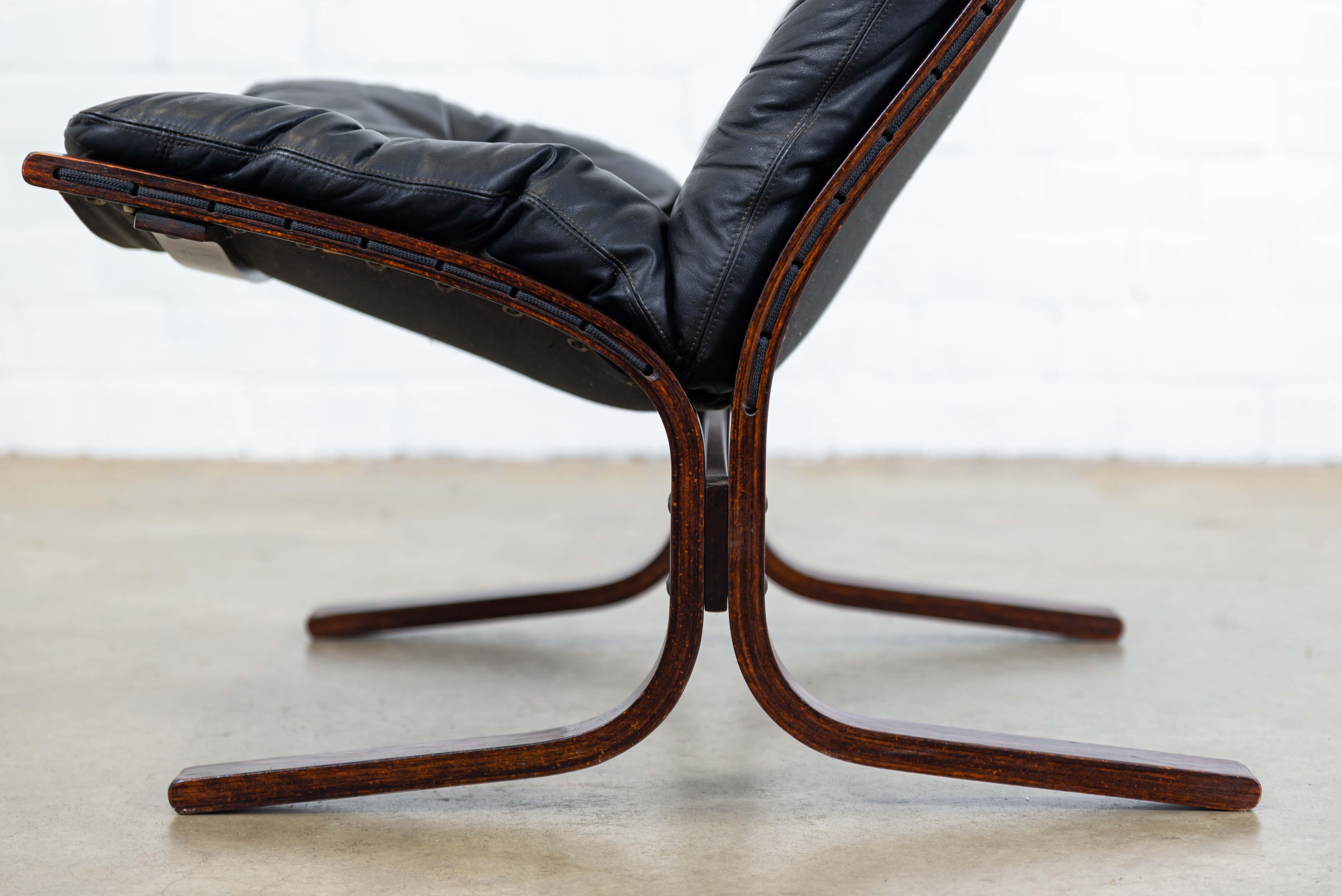 20th Century Siesta High Back Lounge Chair by Ingmar Relling for Westnofa, 1960s For Sale