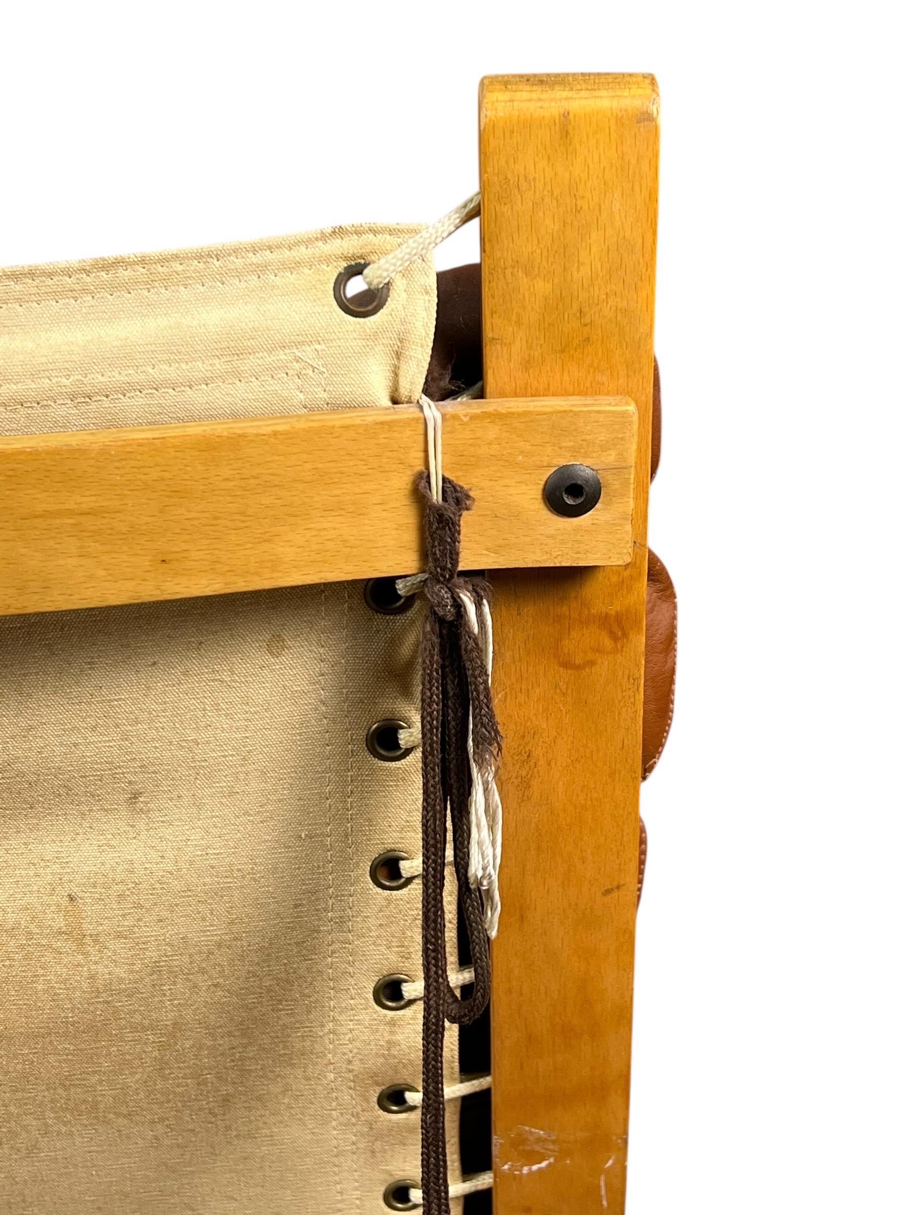 Chaise haute en cuir Siesta d'Ingmar Relling pour Westnofa, 1960s en vente 1