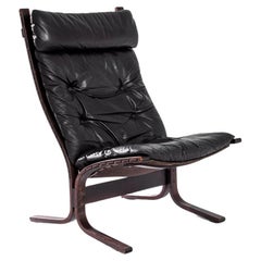 Siësta Leather Lounge Chair by Ingmar Relling