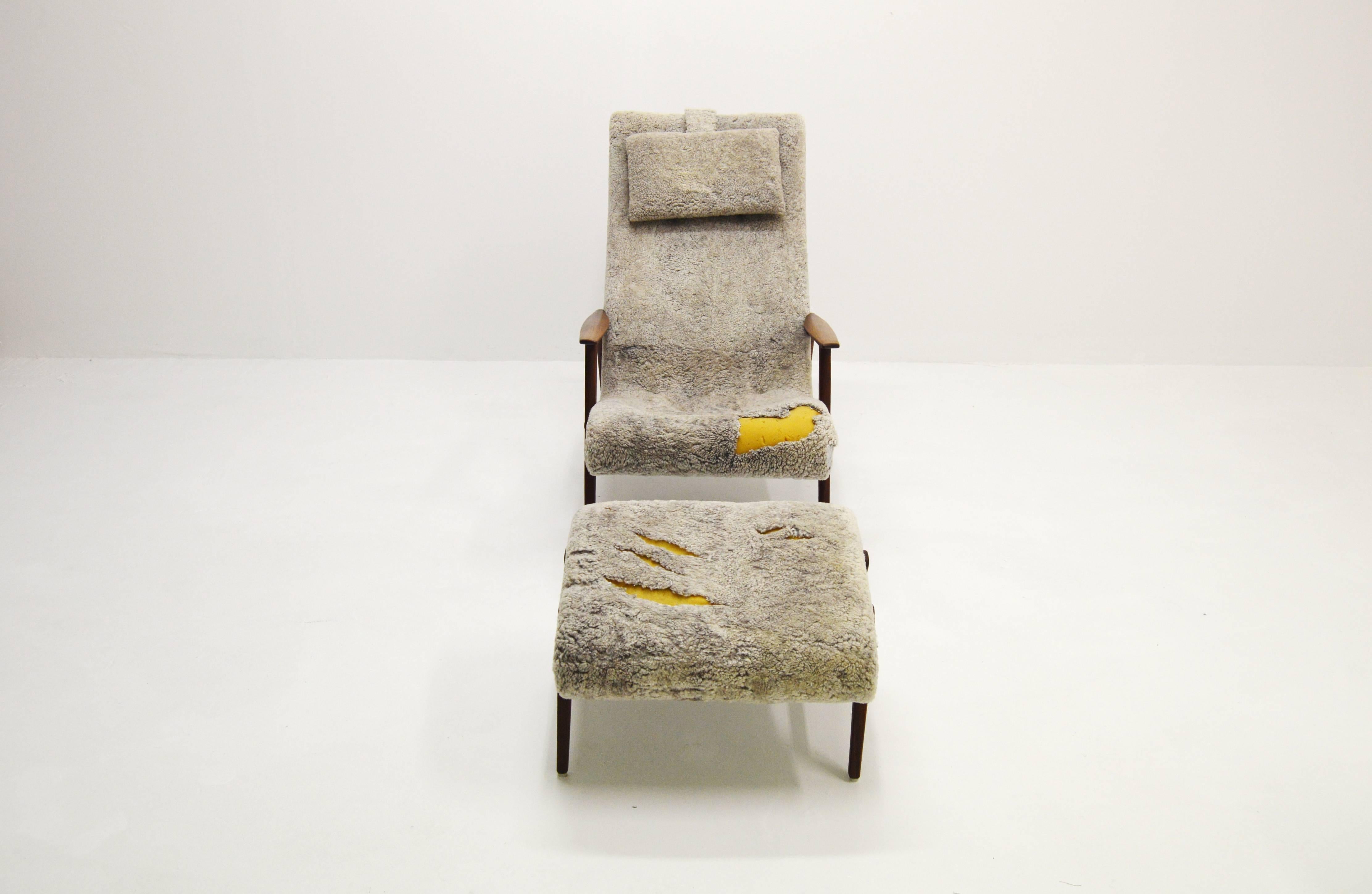 Scandinavian Modern Siesta Lounge Chair by Jio Möbler, Sweden For Sale