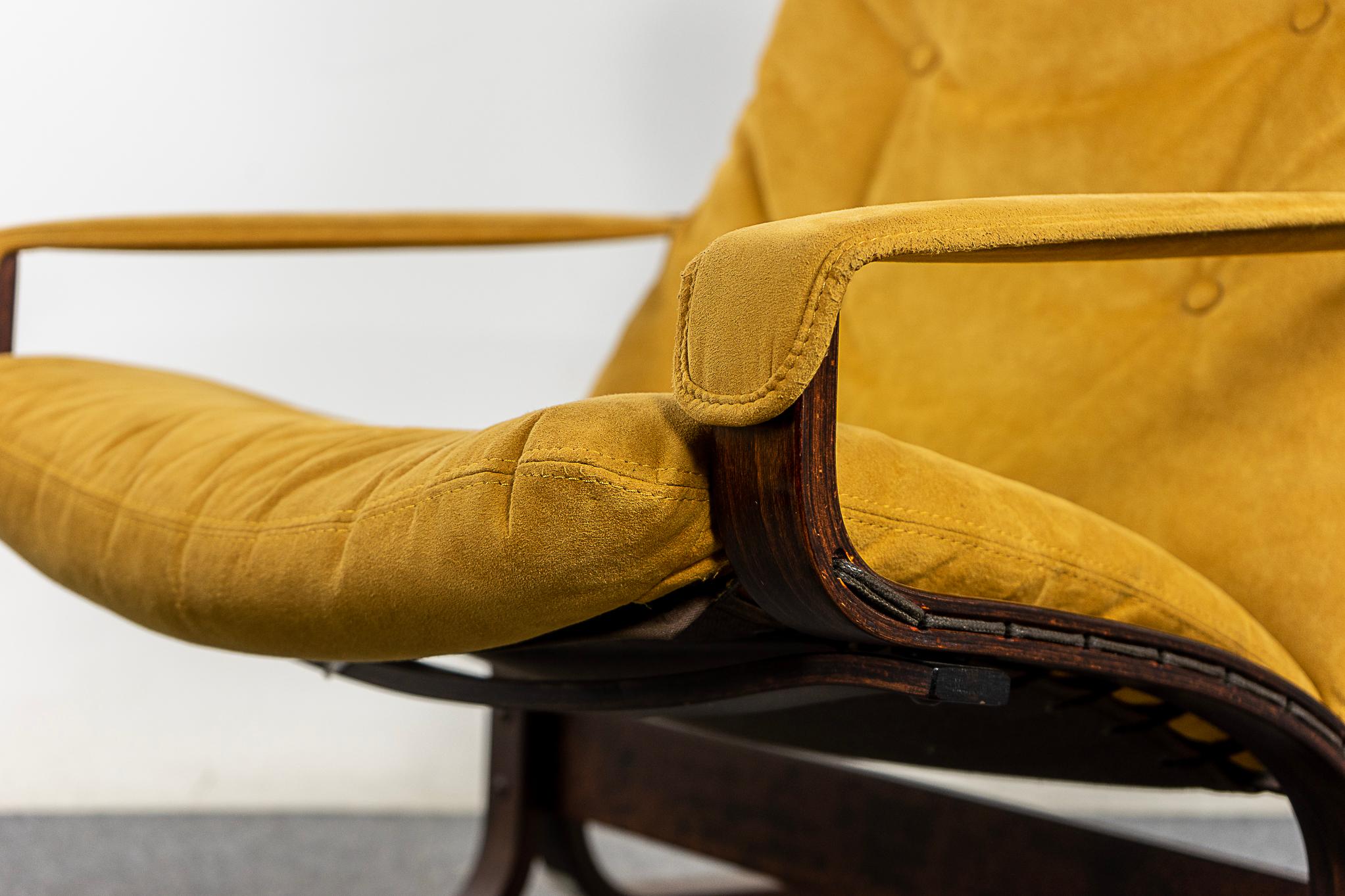 Scandinavian Modern Siesta Lounge Chair + Footstool by Ingmar Relling