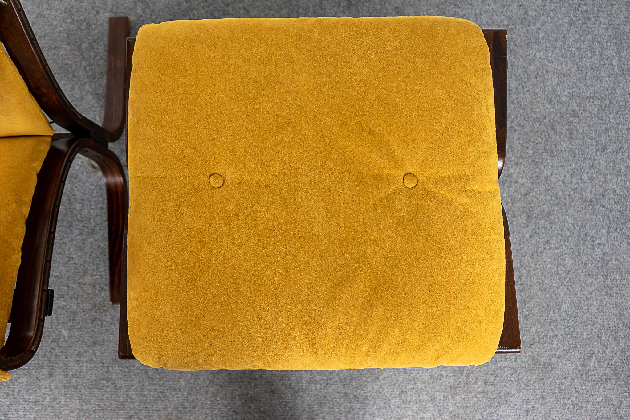 Mid-20th Century Siesta Lounge Chair + Footstool by Ingmar Relling