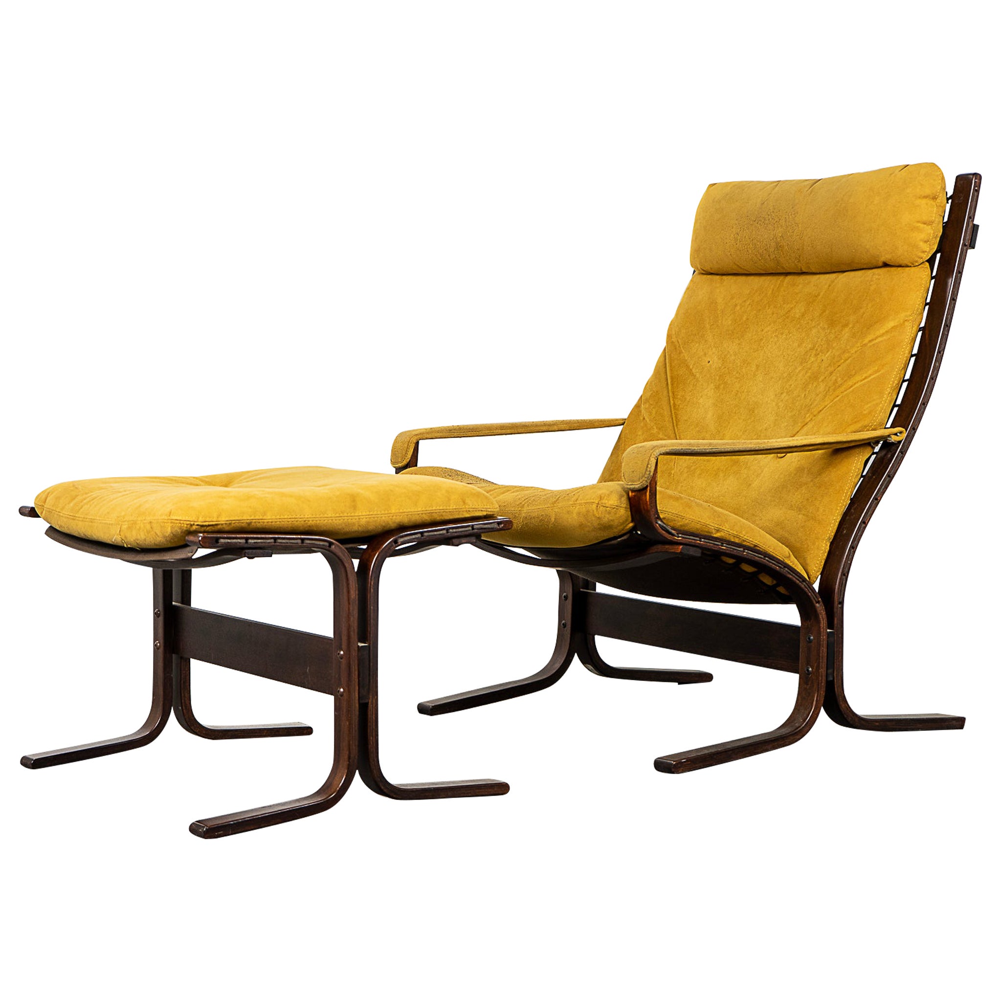 Siesta Lounge Chair + Footstool by Ingmar Relling