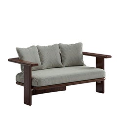 Siesta Mahagoni Holz und Stoff Outdoor Sofa