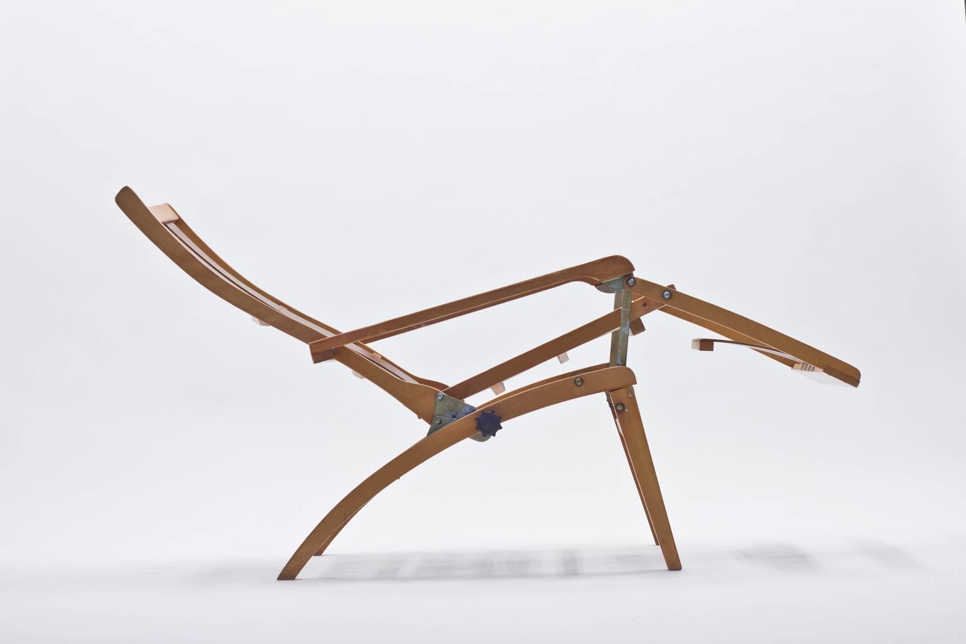 Art Deco Siesta Medizinal Folding Chair by Hans & Wassili Luckhardt for Thonet, 1936