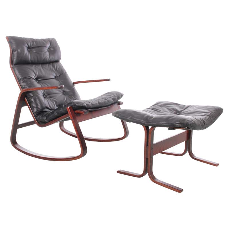 Contour rocking chair and ottoman by Vladimir Kagan at 1stDibs ...