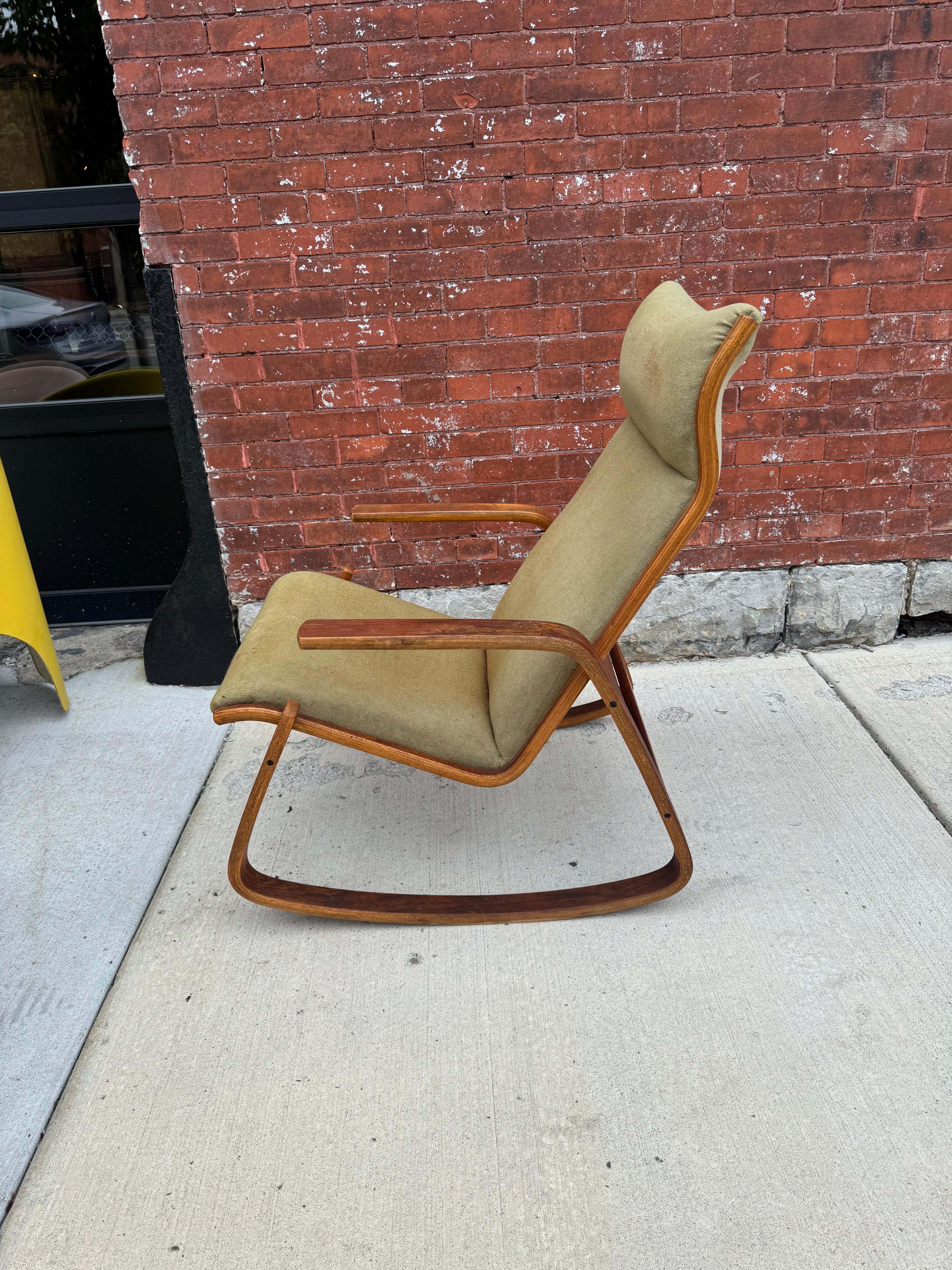 Silla mecedora Siesta de Ingmar Relling para Westnofa de Noruega Escandinavo moderno en venta