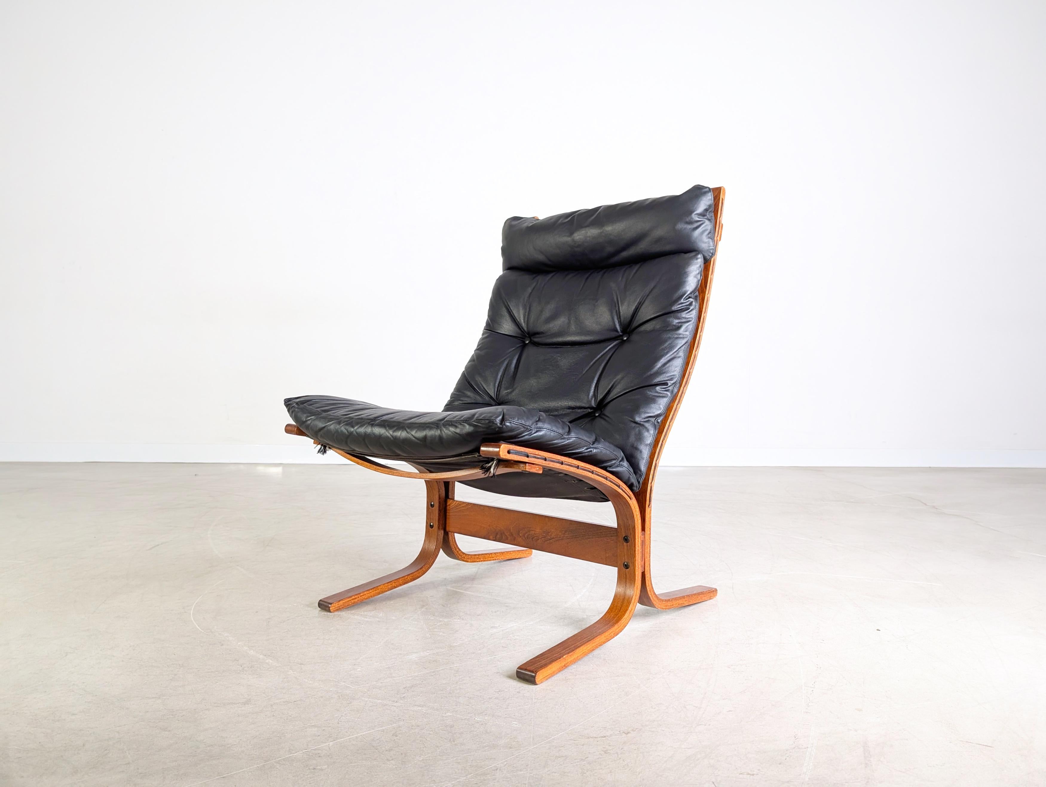 Siesta Sessel Westnofa Vestlandske Ingmar Relling Teck Midcentury Bon état - En vente à Berlin, DE