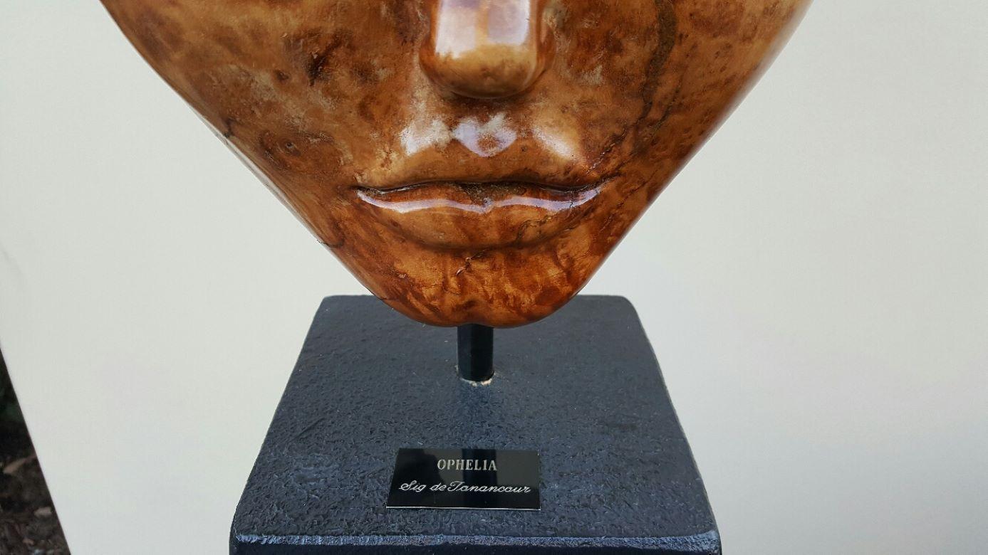 Sig De Tonancour Burled Myrtle Wood Sculpture Signed And Dated 1992 For Sale 10