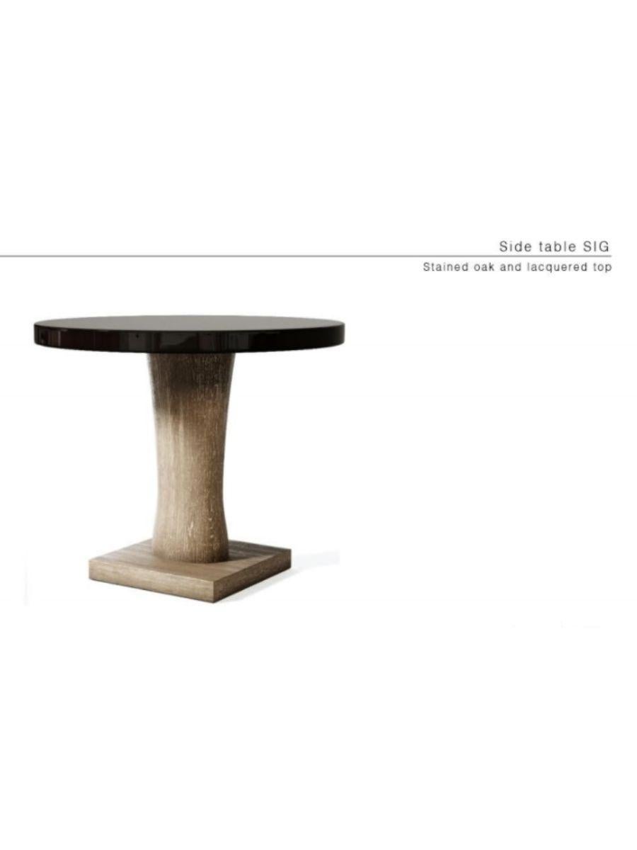 French SIG Side Table by LK Edition For Sale