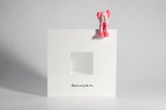 Think out of the box: A Playful Fusion of Text and Figurine, for wall installat
