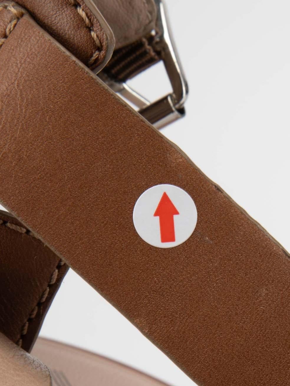 Sigerson Morrison Sandales à talons en cuir marron Taille US 11 en vente 5