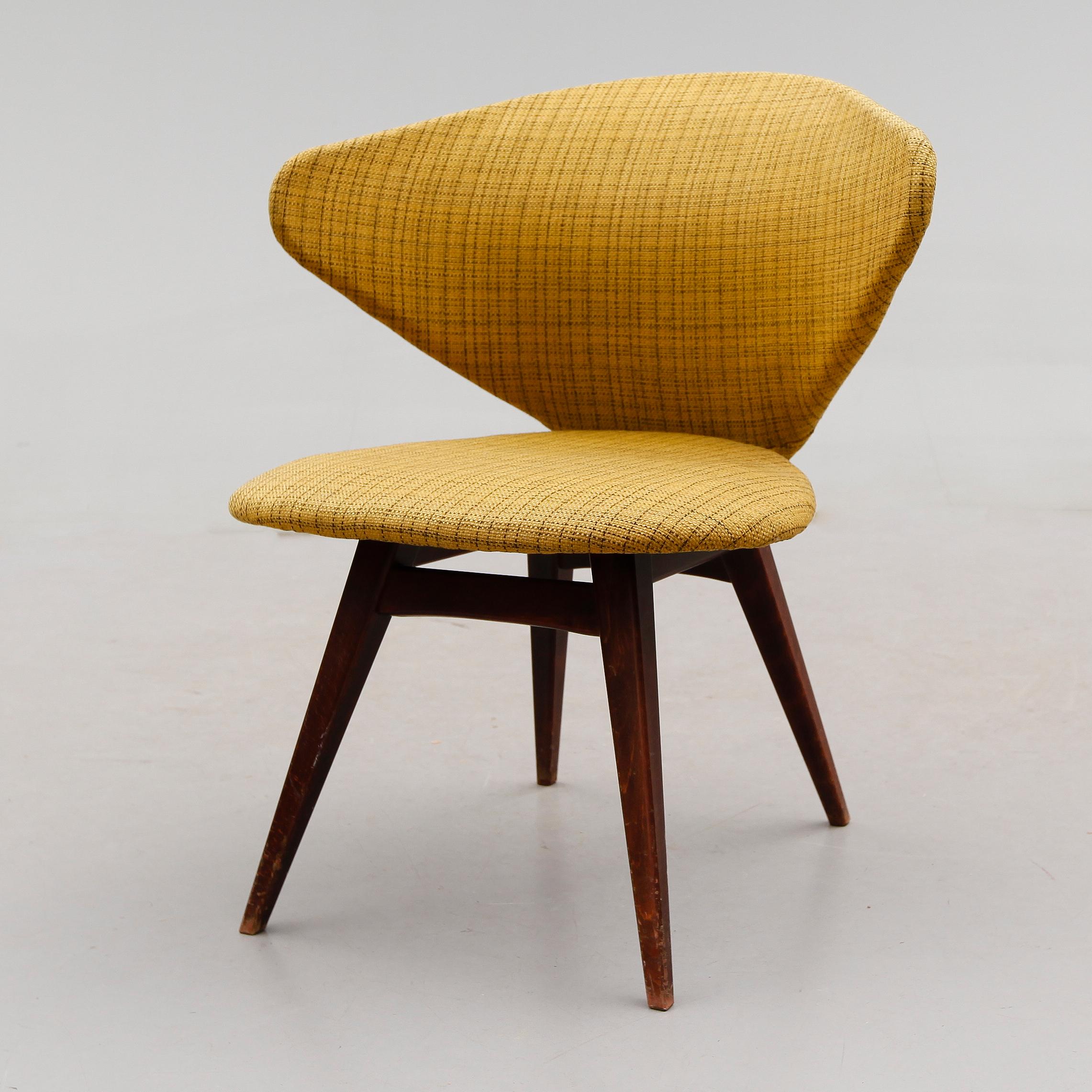 Chaise à oreilles Sigfrid Ljungqvist pour Mobelfabrik , Suède , 1950 État moyen - En vente à Paris, FR